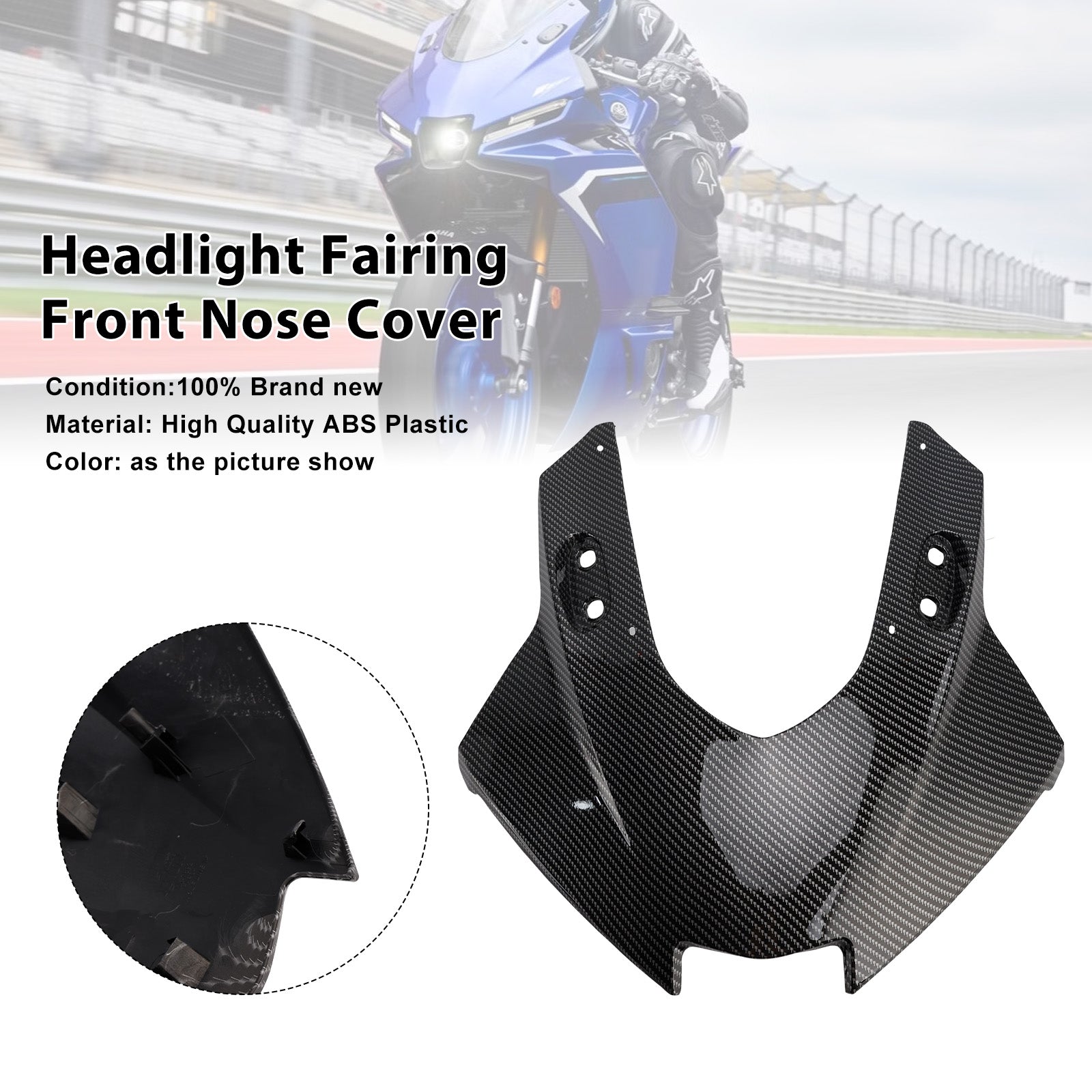 Carénage avant de phare pour Yamaha YZF-R3 R25 (2025-2026)