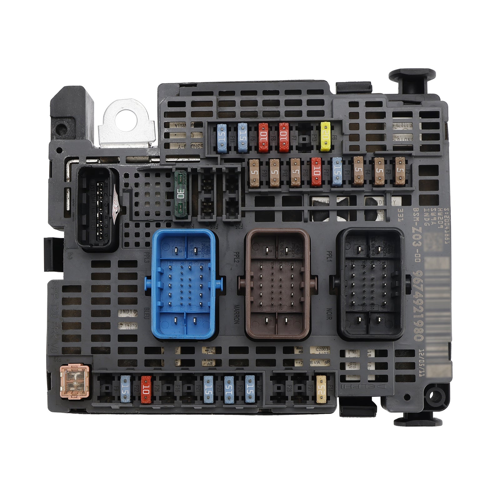 Boîtier de fusibles pour unité de commande BSM du moteur Peugeot 508 Citroën 6500KH 9674921980 Z03