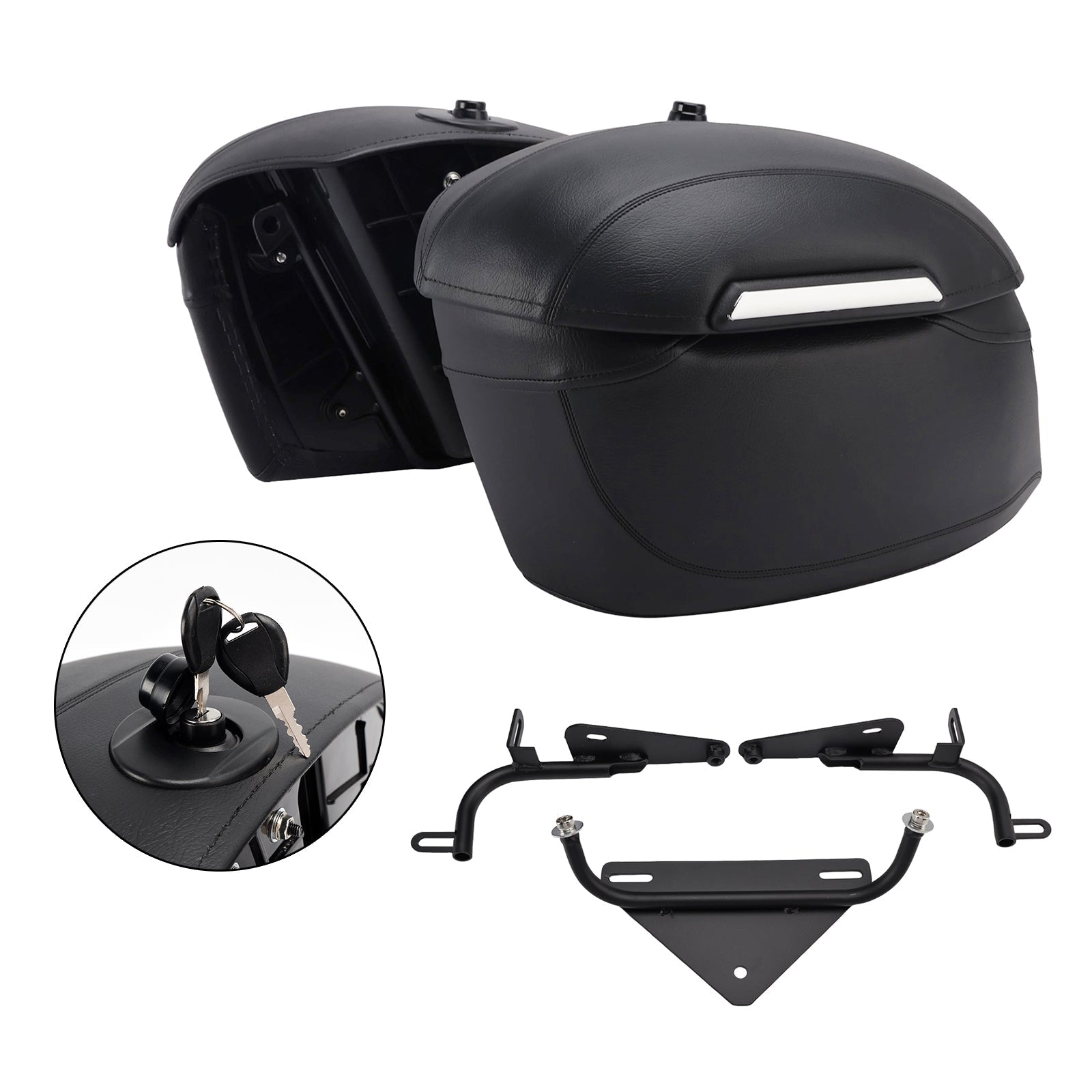 Support de sacoche noir pour Sportster 883 1200 X48 (2004-2025)