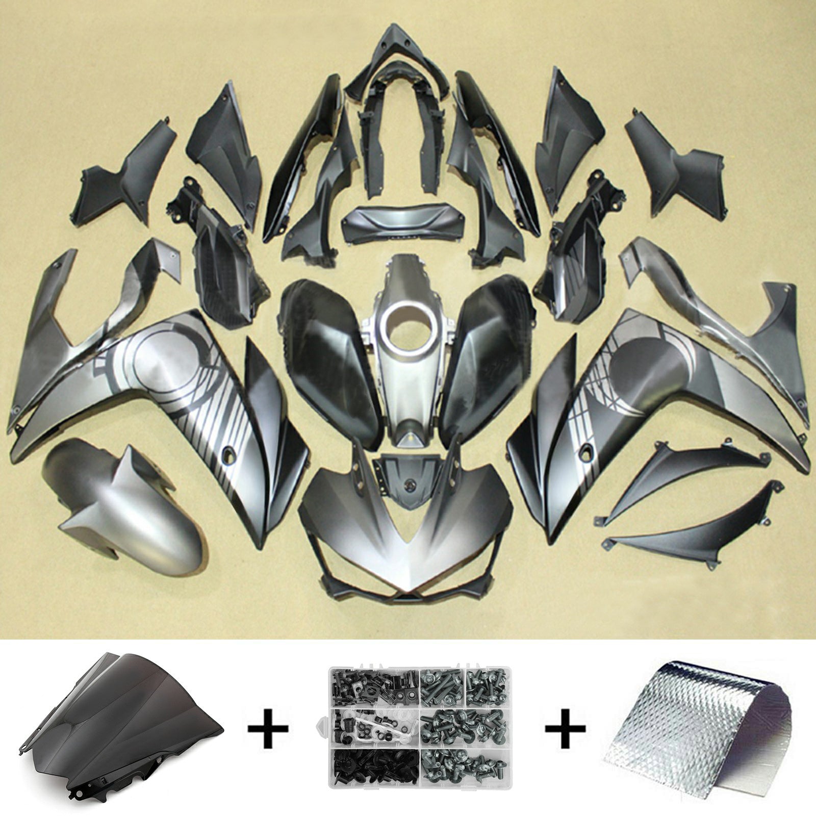 Kit de carénage en plastique ABS injecté pour Yamaha YZF-R3 2014-2018 R25 2015-2017