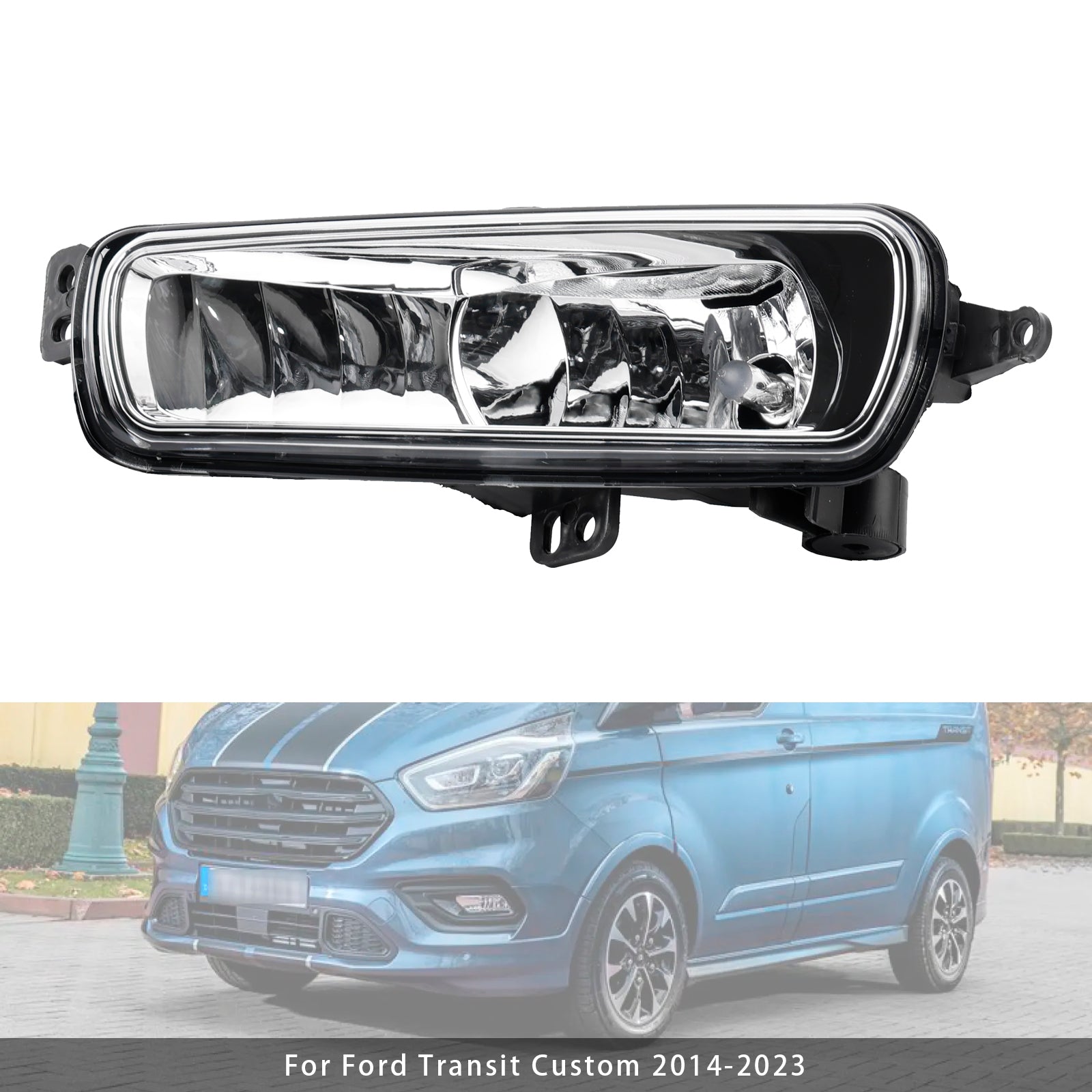 1 vasemmanpuoleinen sumuvalo lamppuilla Ford Transit Custom 2014-2023