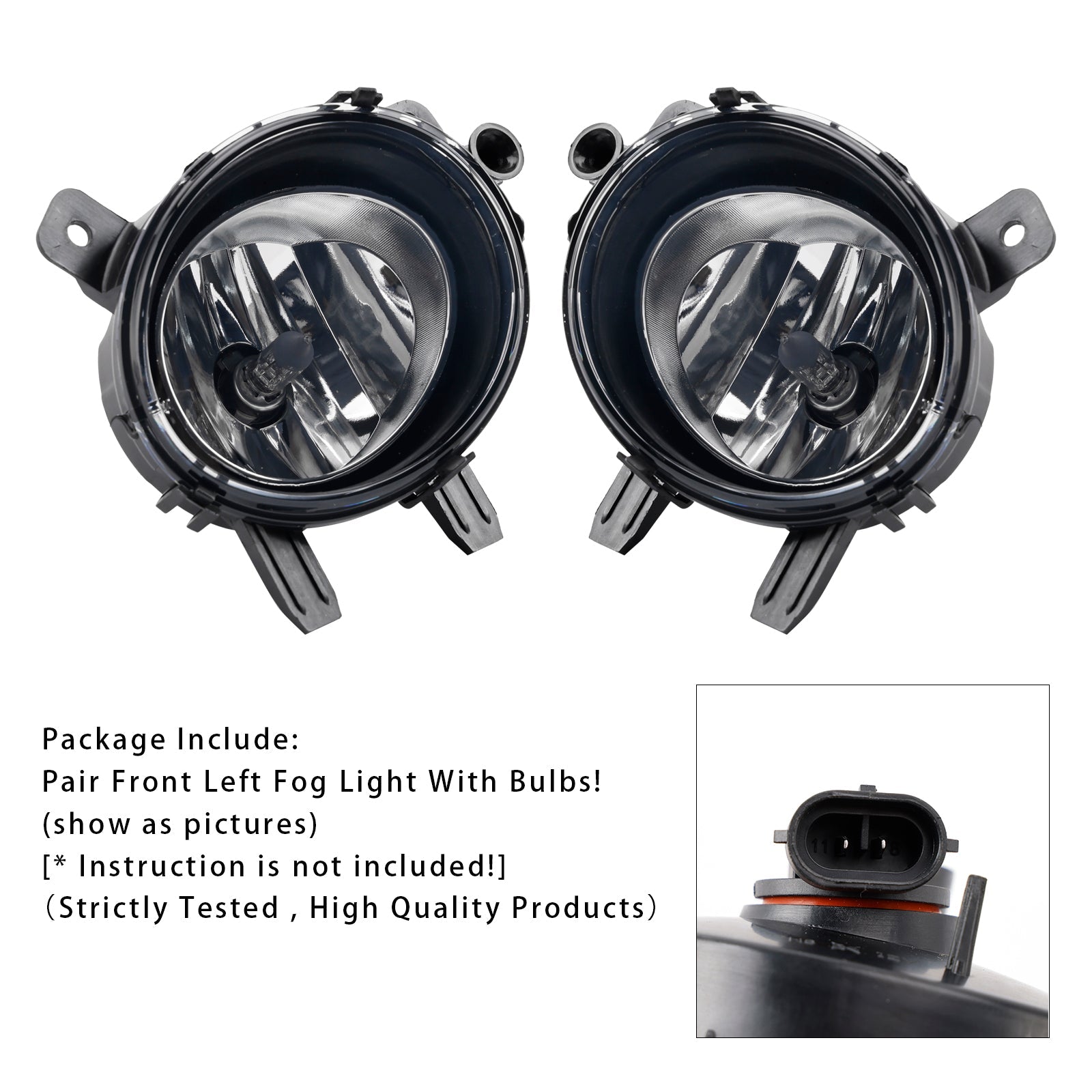 Par de luces antiniebla delanteras con bombillas para BMW F20 F21 F30 F31 F80 2011-2019