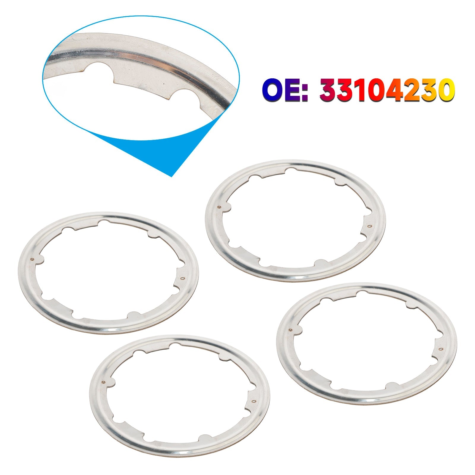 4 joints d'échappement 3104230 3101917 pour moteurs Cummins ISX