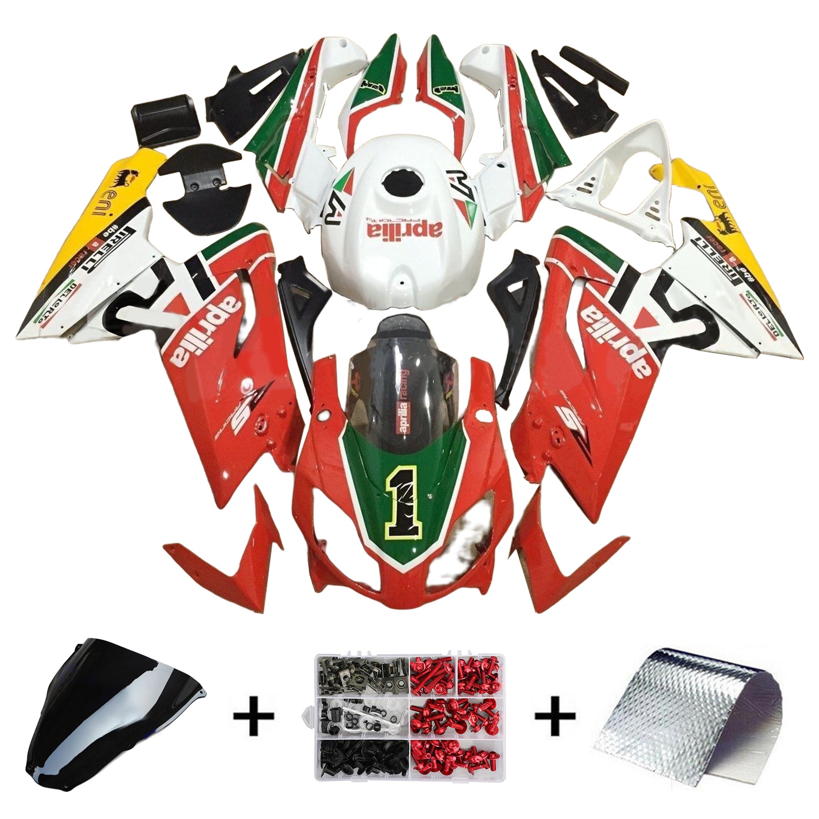 Injection Fairing Kit Bodywork Plastic ABS fit For Aprilia RS125 2006-2011
