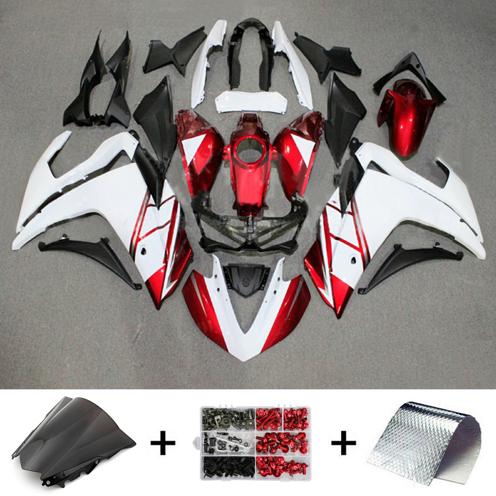 Kit de carénage en plastique ABS injecté pour Yamaha YZF-R3 2014-2018 R25 2015-2017