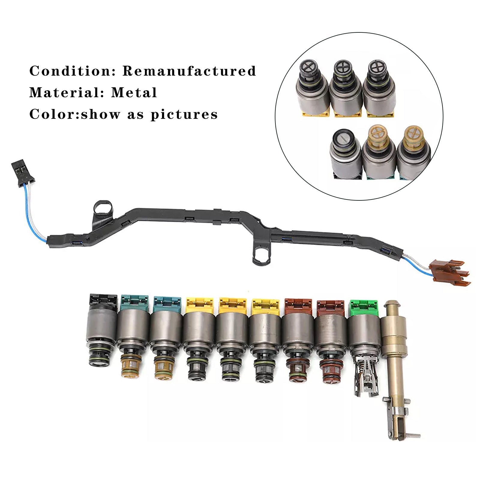 Kit de reparación de solenoide del cuerpo de la válvula de transmisión Jaguar XKR-S 5.0 V8 6HP28 2012-2014 1068298047