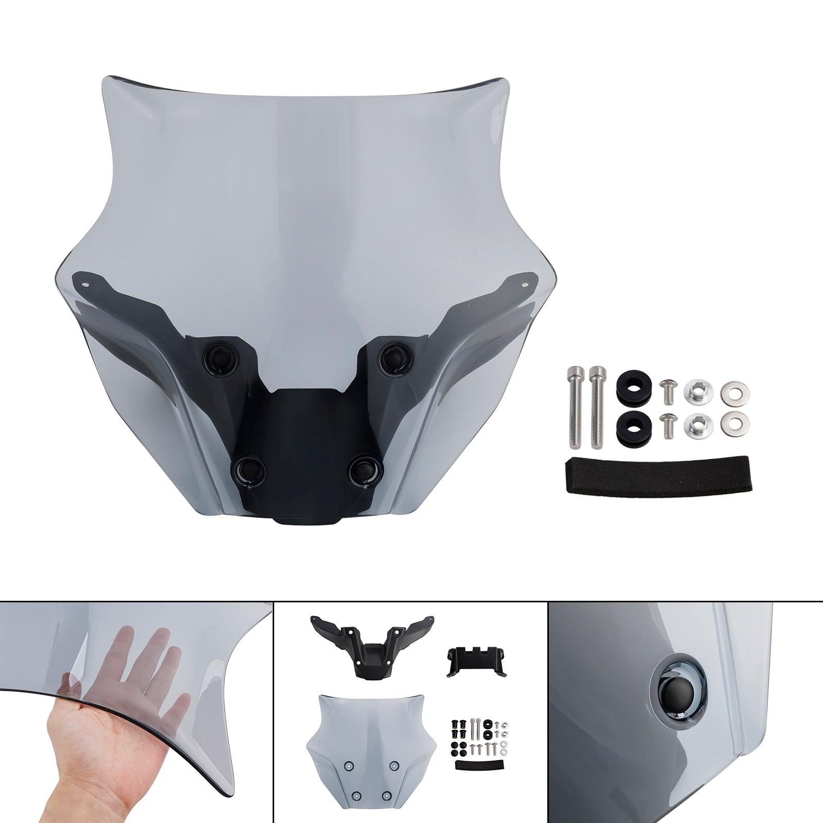 Vetrobransko steklo + podpora za Yamaha MT-09/SP 2024-2025