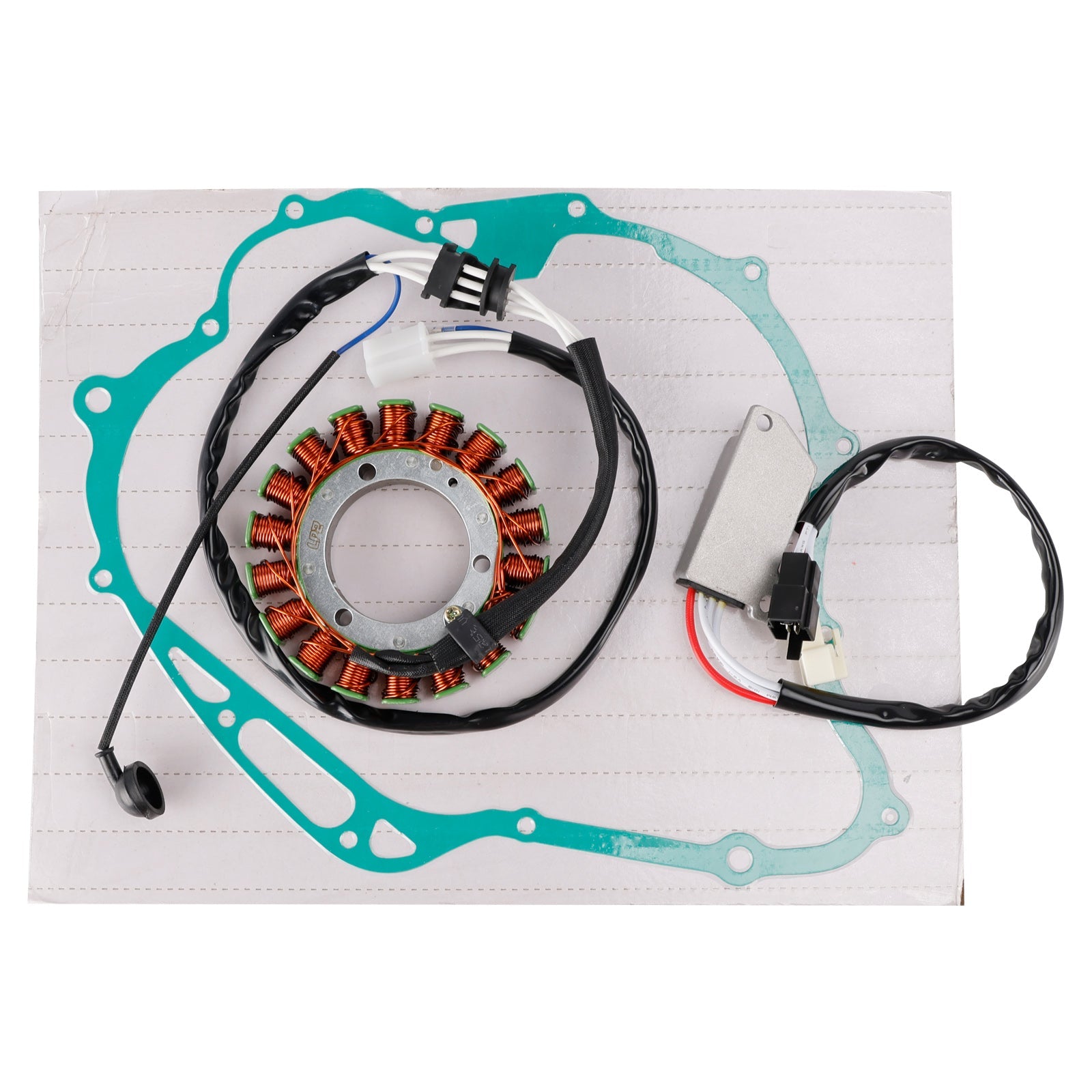 Pakking voor stator en spanningsregelaar/gelijkrichter voor Yamaha XV1100 Virago 1100 (1986-1996) - Onderdeelnummer : 1RM-81410-20 3EG-15451-00