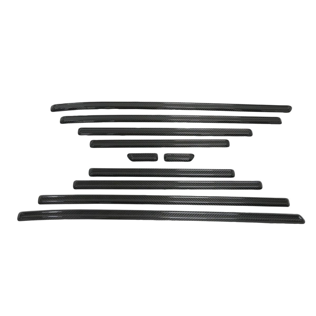 Molduras laterales de fibra de carbono para las puertas del Mercedes-Benz Clase G. W464 W465 (2019-2026).