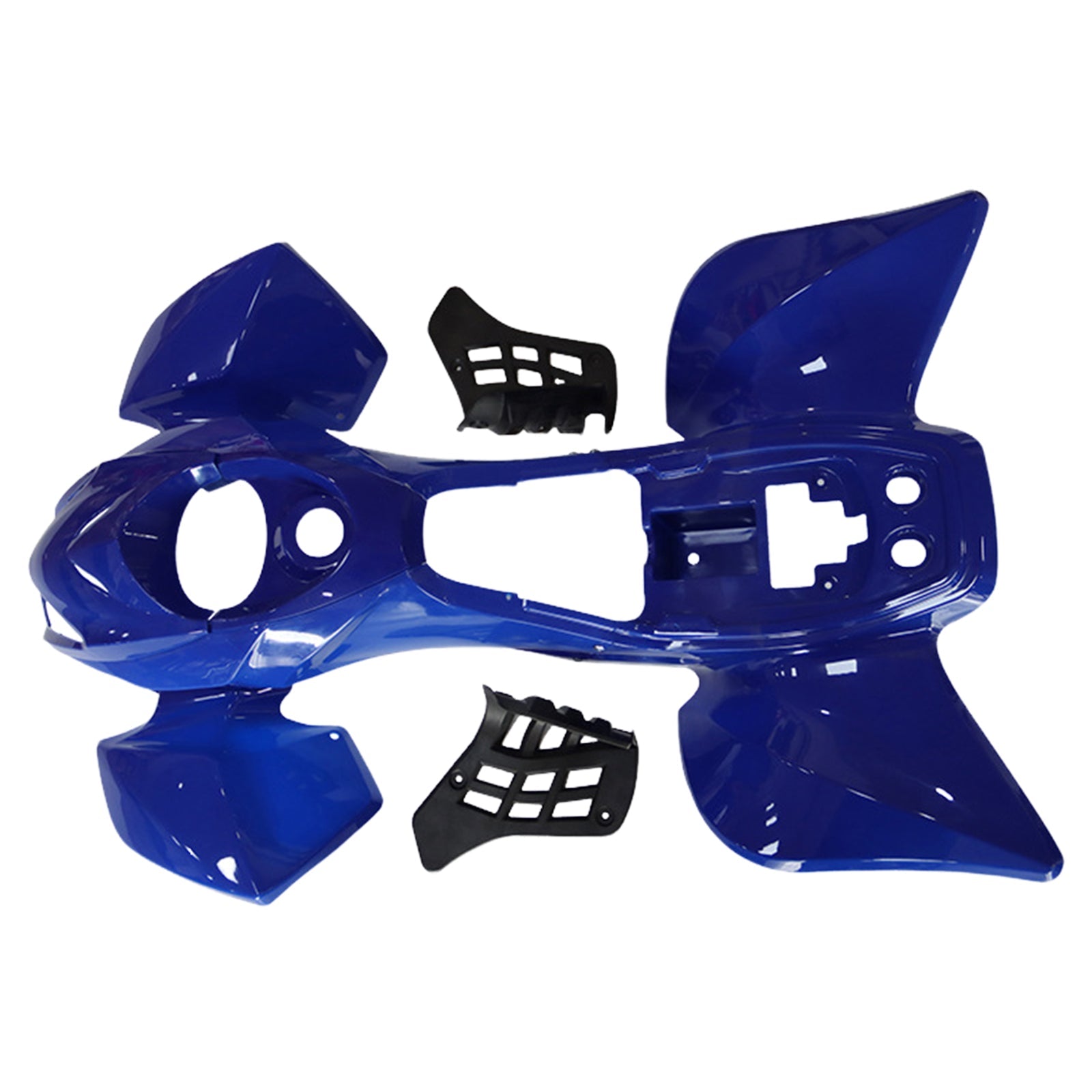 Kit de carénage et de protection de garde-boue en plastique pour quad tout-terrain Tiger 125 cc, bleu