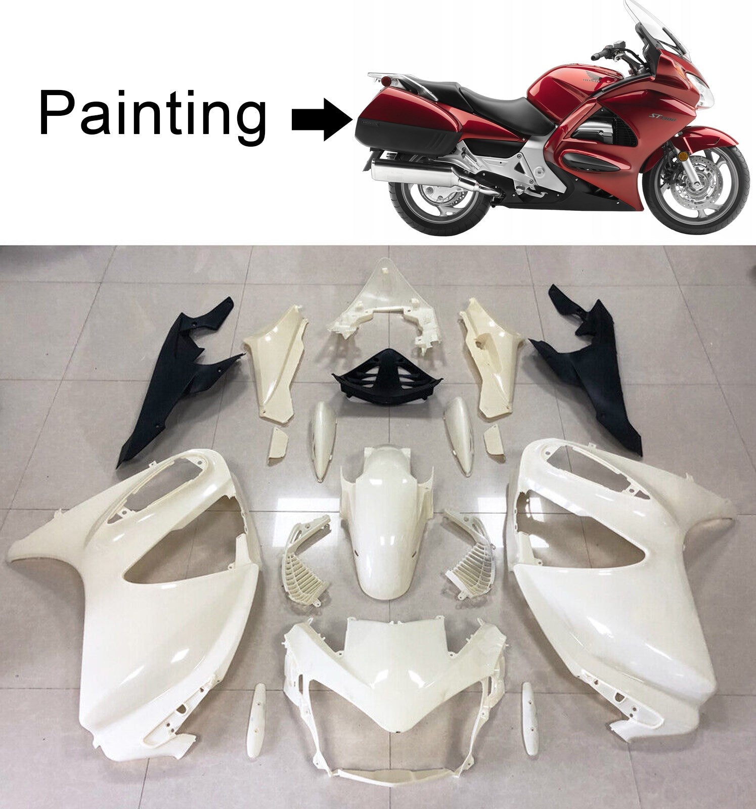 Kit carenatura iniezione carrozzeria Honda STX1300 ST1300 2002-2016