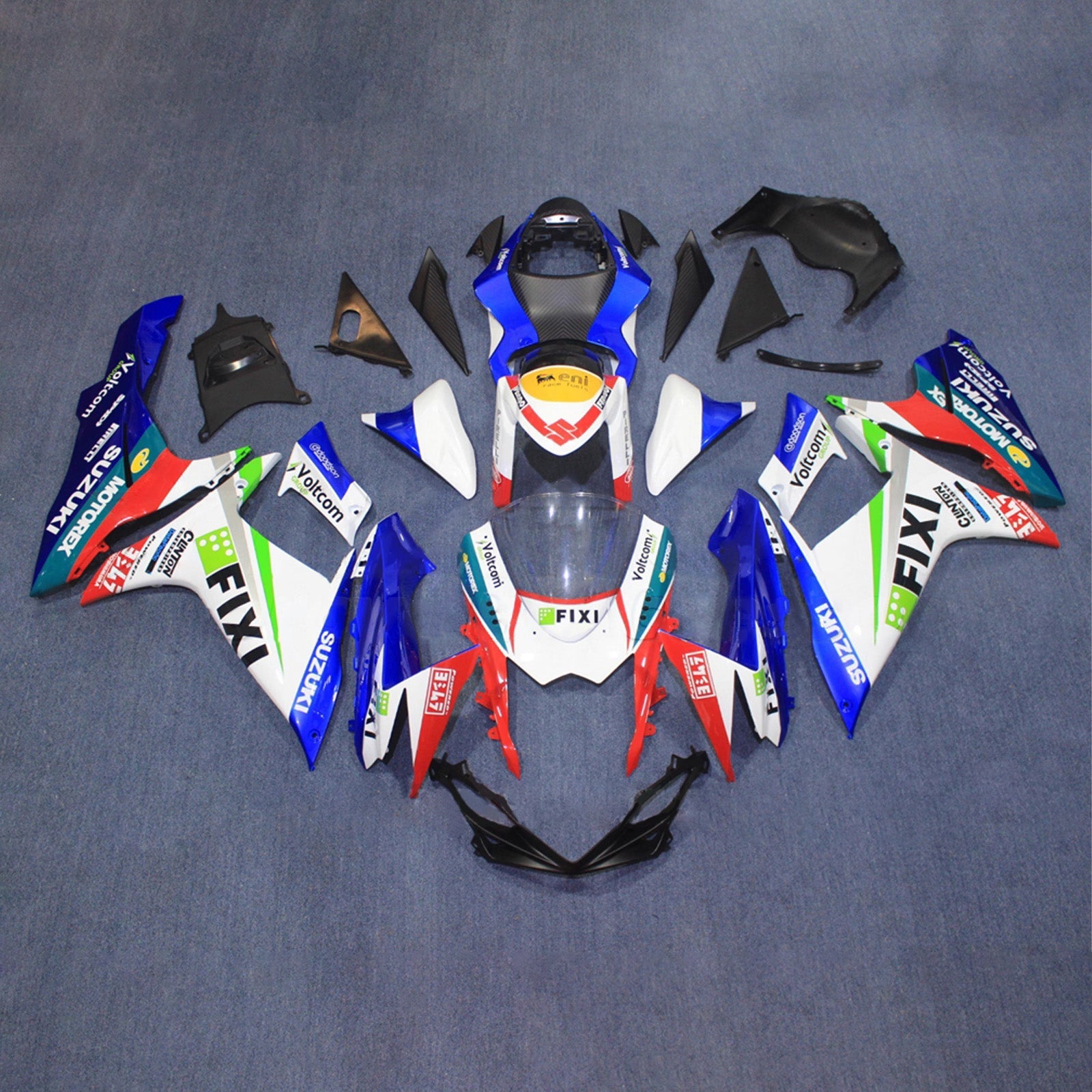 Kit de carénage injecté en plastique ABS pour Suzuki GSXR 600/750 2011-2026 K11
