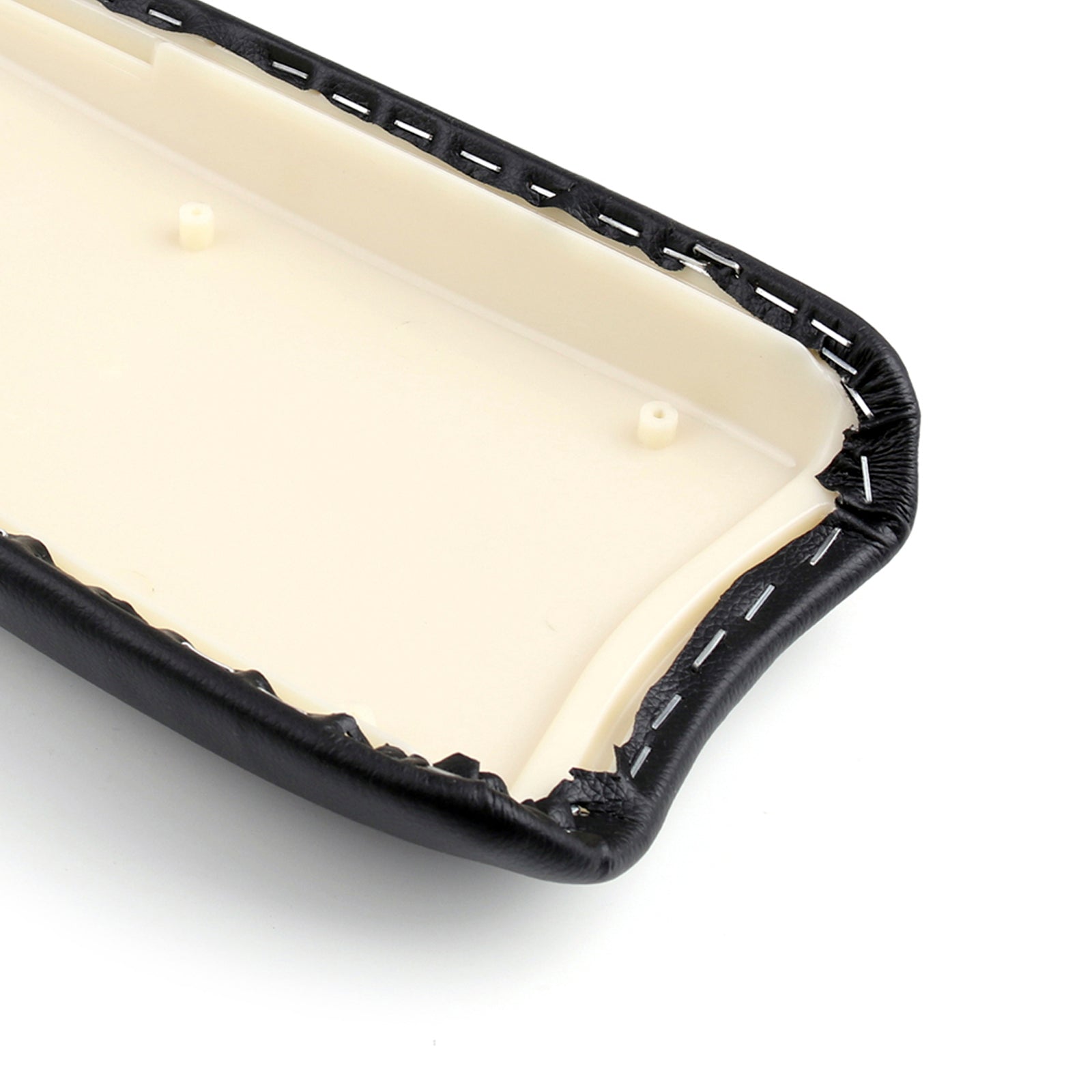 Couvercle de console centrale d'accoudoir en cuir noir pour Honda Civic 2006-2009