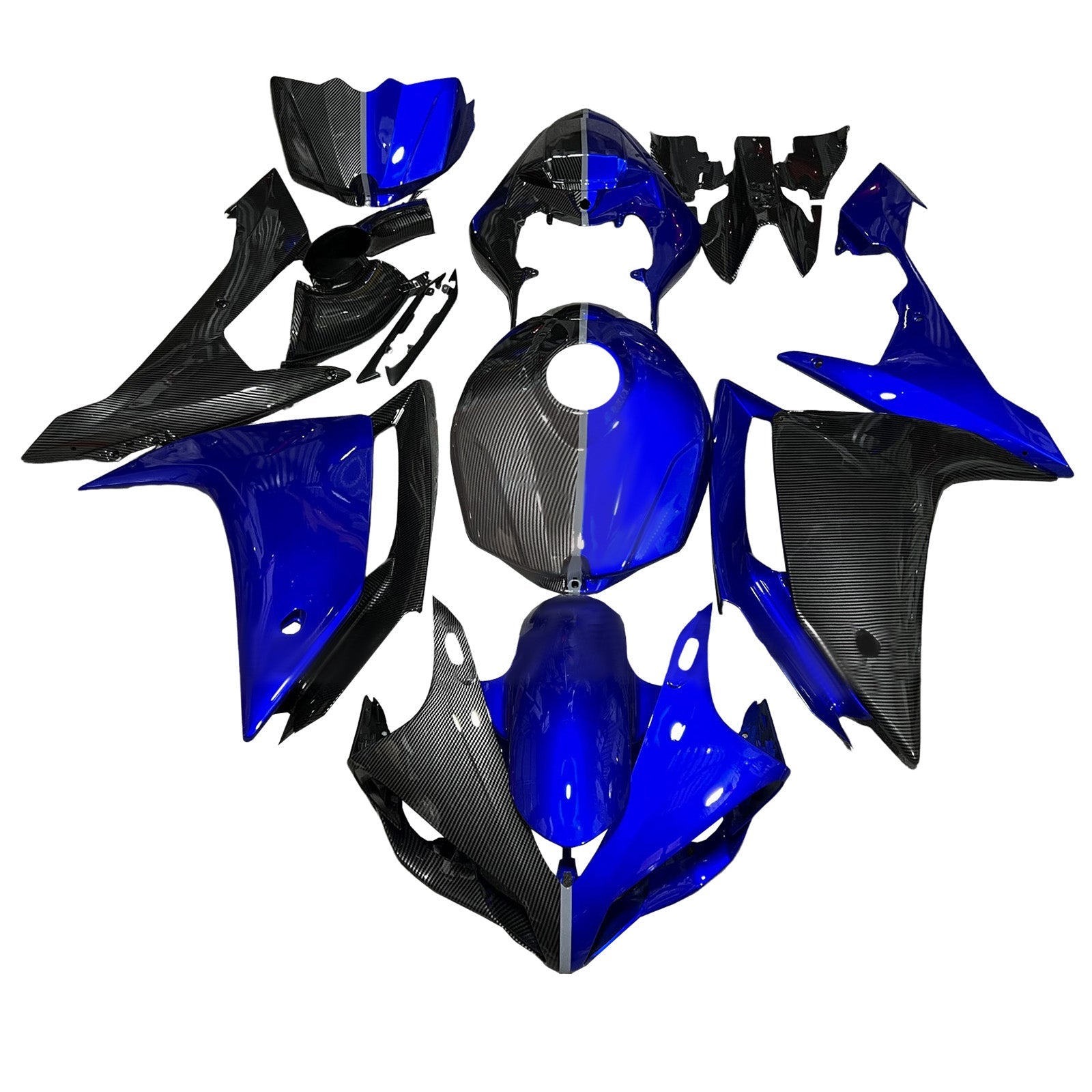 Kit carenatura iniettata in plastica ABS per Yamaha YZFR1 YZF-R1 2007-2008