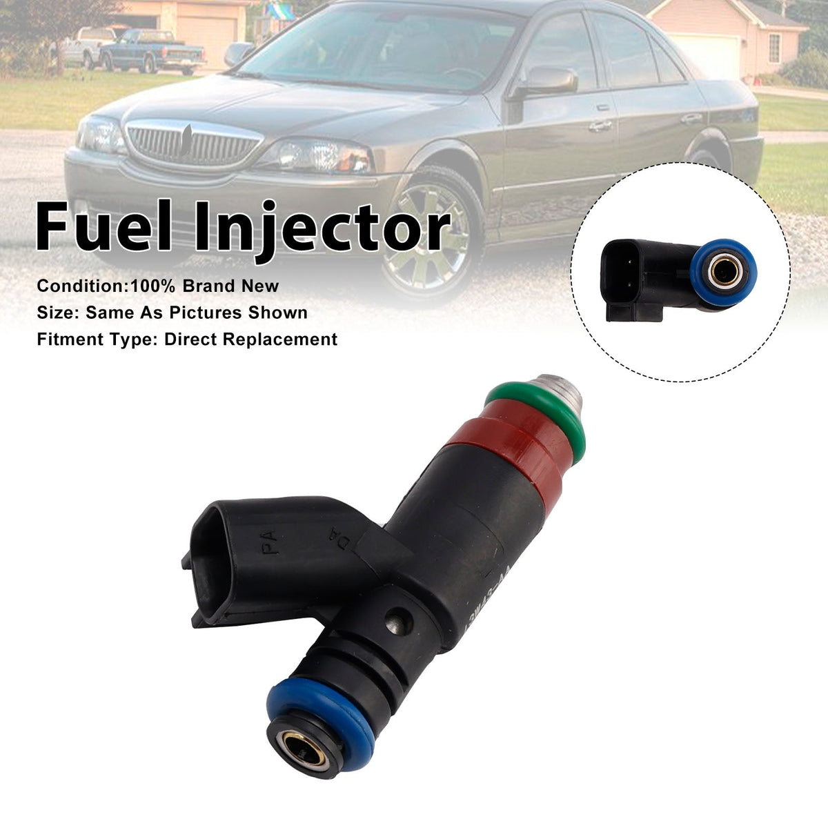 1 injecteur de carburant pour Lincoln LS et Ford Thunderbird 2003-2005 3W43-AA