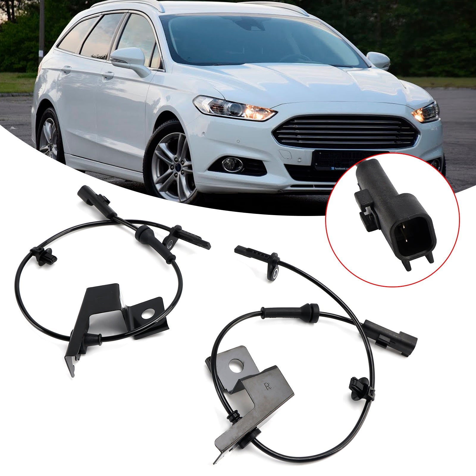 2 capteurs de vitesse ABS avant gauche et droit pour Ford Mondeo MK5 Galaxy MK3