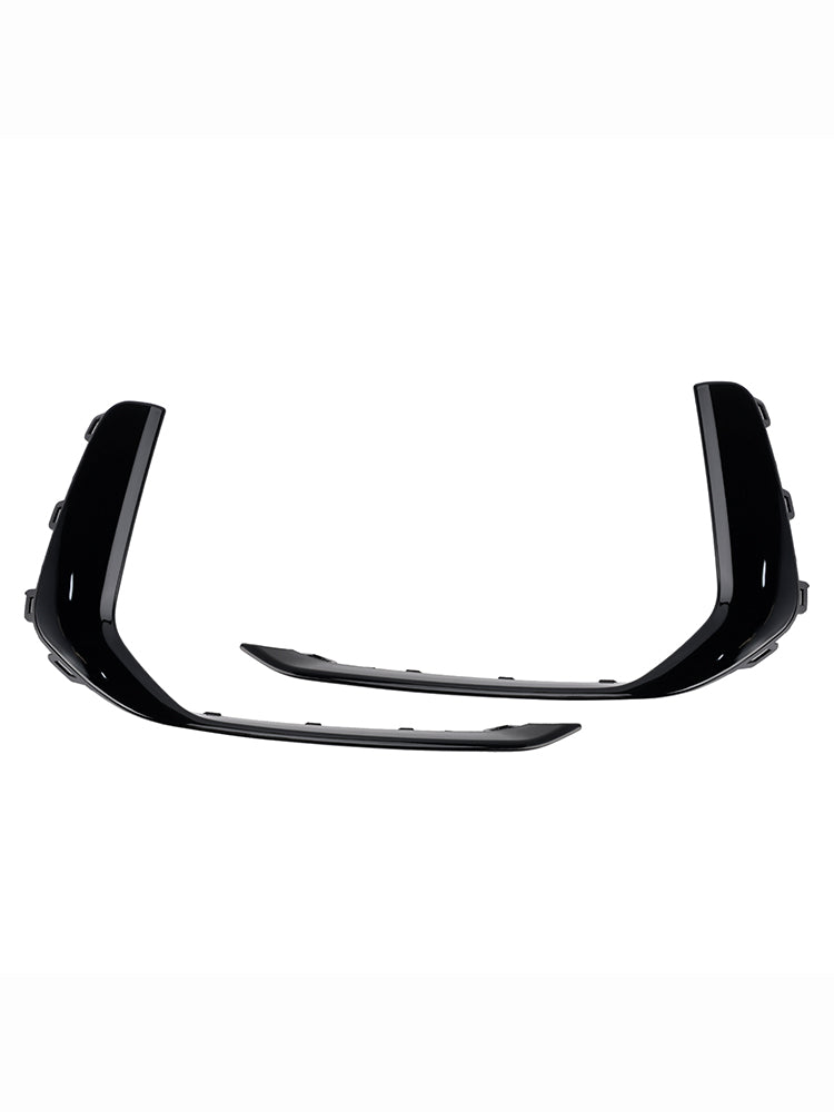 2019-2023 Audi A6 C8 S-Line S6 2 pièces Garniture de phare antibrouillard avant noir