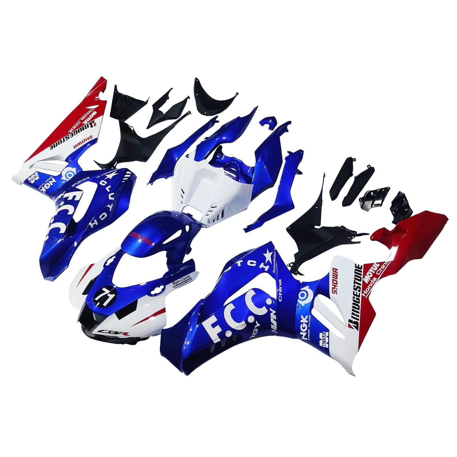 Komplet pomanjkanja, ki se vbrizga v ABS plastiko za Honda CBR1000RR-R 2020-2023
