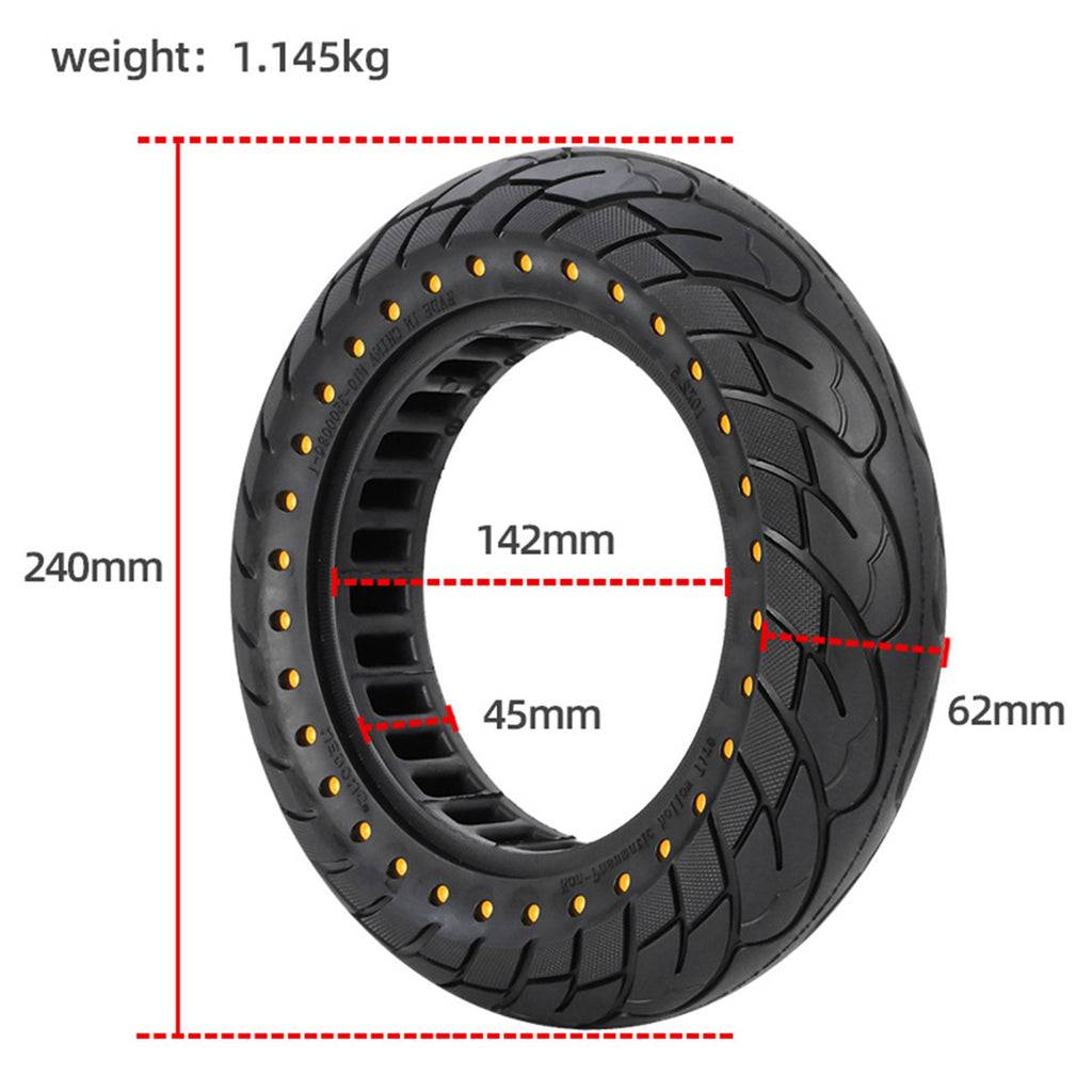 HAONAIMO E-scooterbanden, 10 inch x 2,5 inch massief rubberen banden, 10 inch massief rubberen reservewielen, 60/70 - 6,5 elektrische step, massief rubberen banden voor Ninebot Max HAONAIMO E-scooterbanden, 10 inch x 2,5 inch massief rubberen banden, 10 inch massief rubberen reservewielen, 60/70 - 6,5 elektrische step, massief rubberen banden voor Ninebot Max
