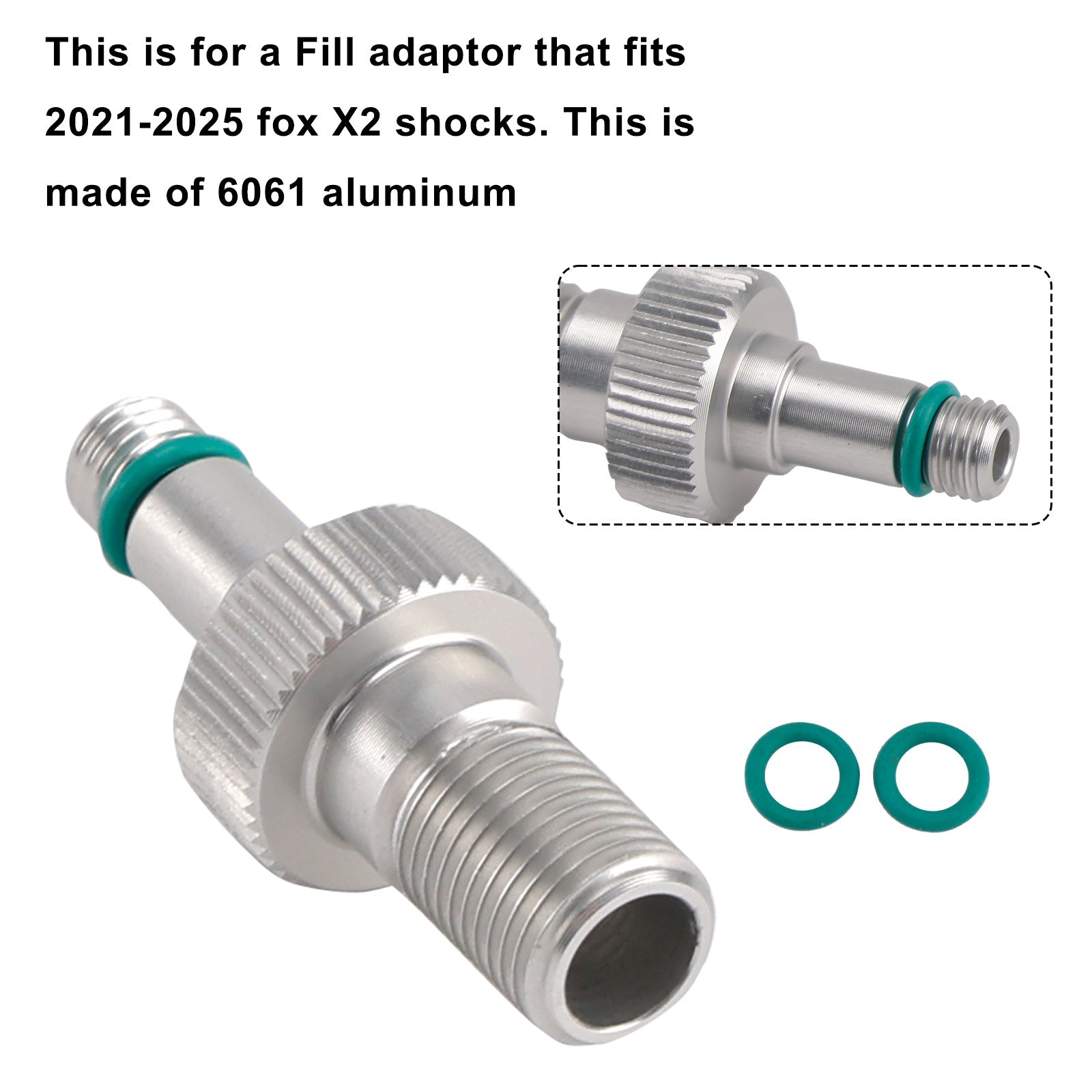 Adattatore di riempimento'air - fox clone #803-01-826-Rezi end per Fox X2/DHX2 2021-2025