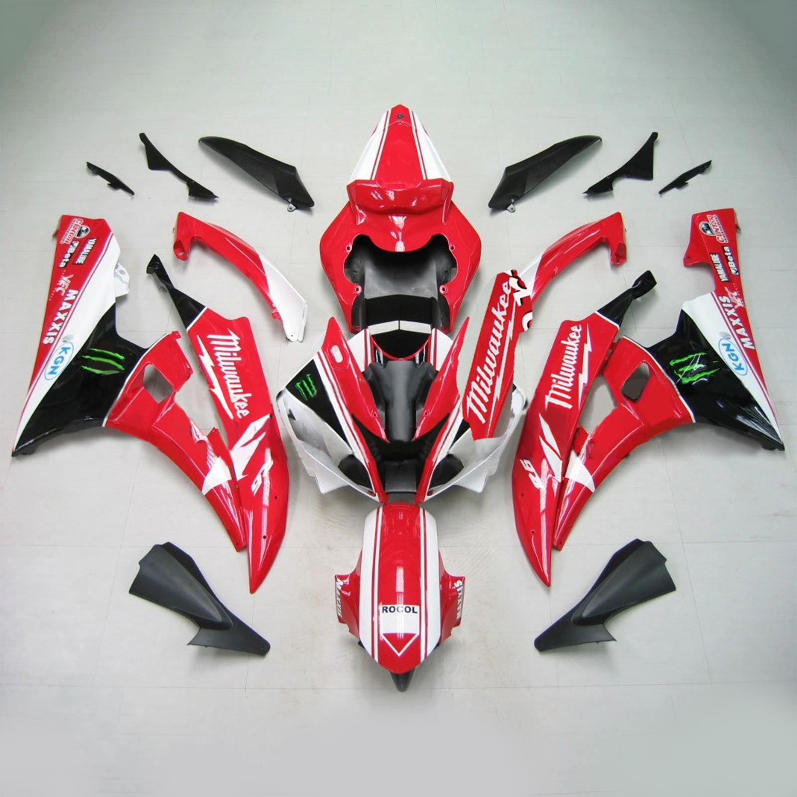 Injection Fairing Kit Bodywork Plastic ABS fit For Yamaha YZF 600 R6 2006-2007