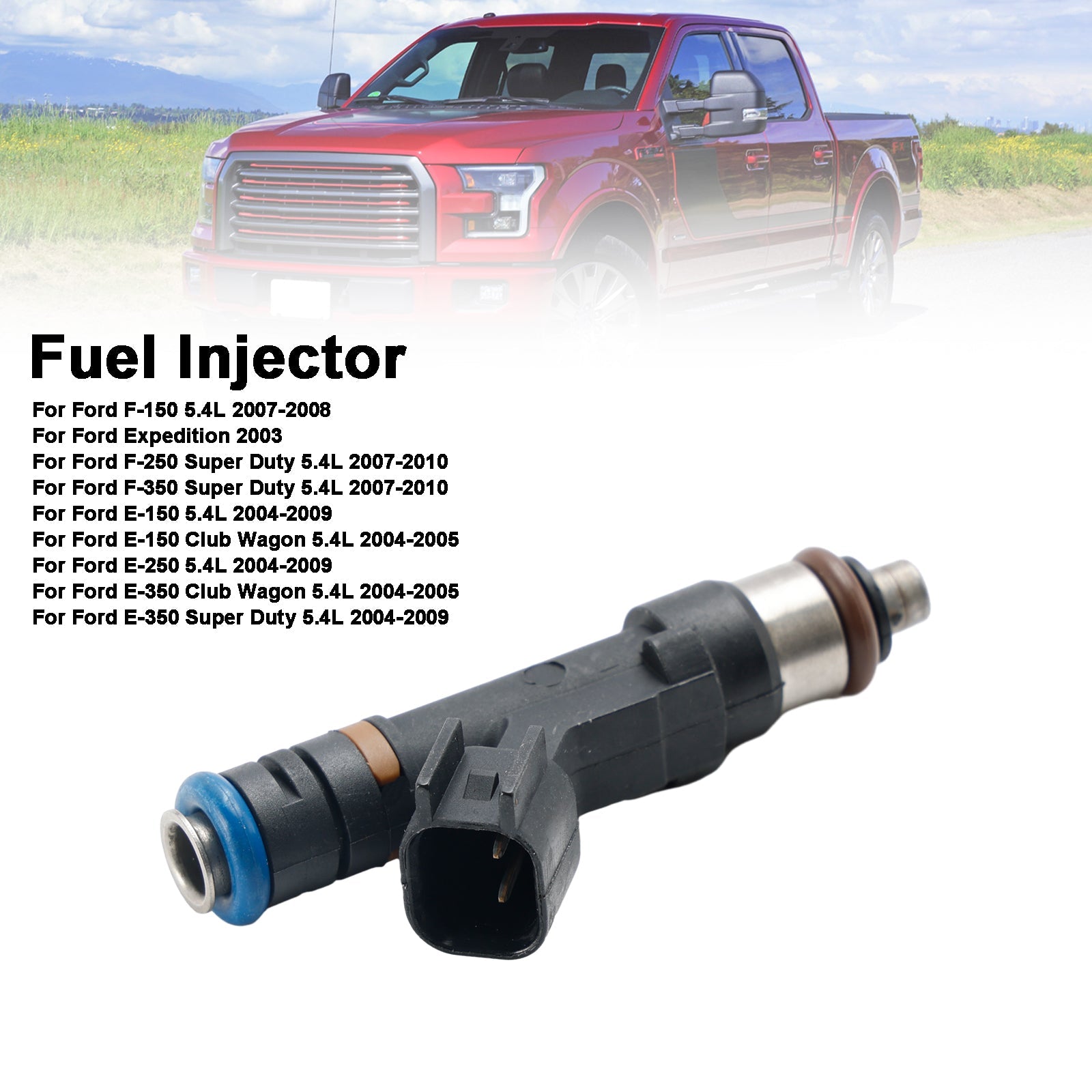 1 injecteur de carburant 0280158138 pour Ford F150 F-150 5.4L 2007-2009 E150 E250