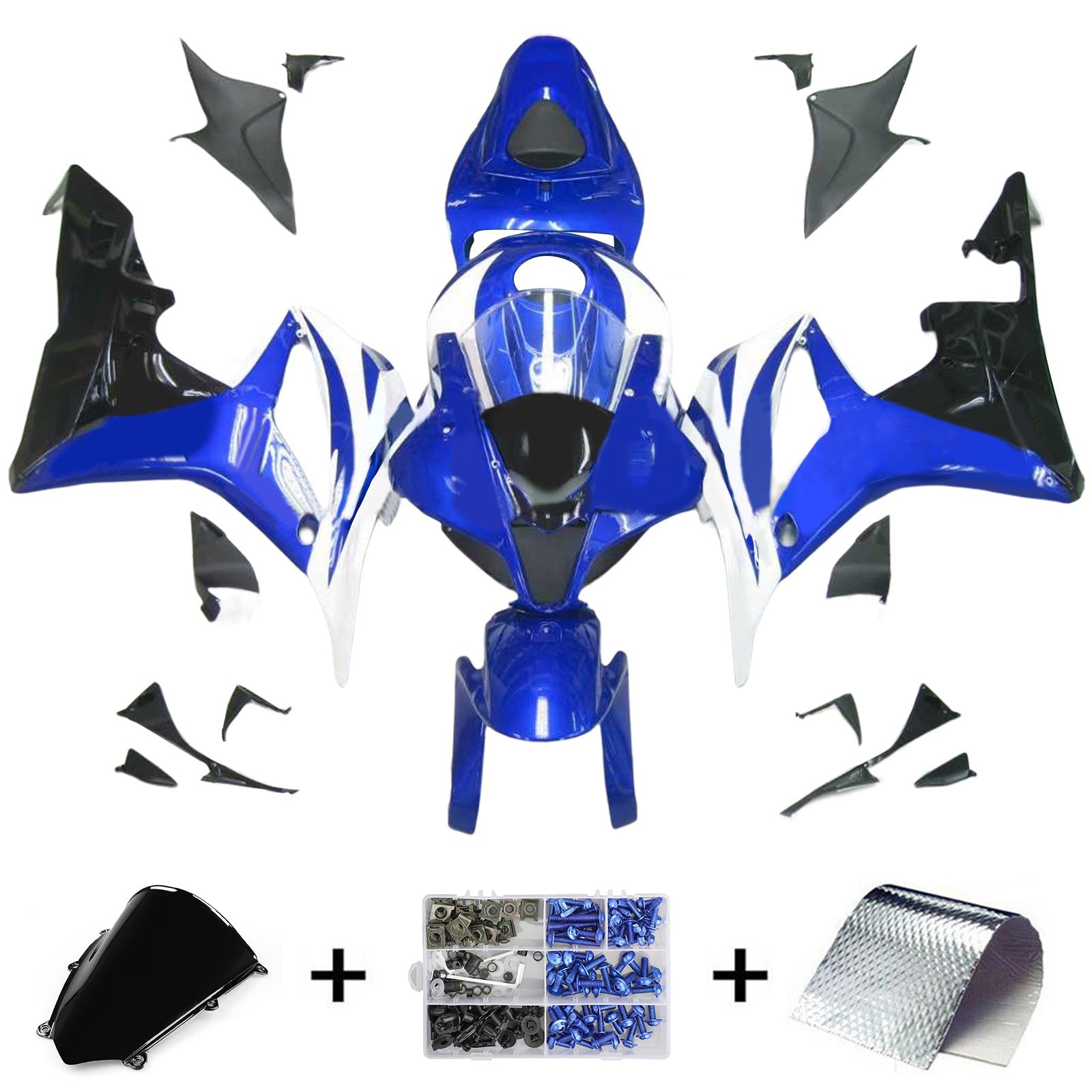Kit de carénage par injection, carrosserie en plastique ABS pour Honda CBR600RR 2007-2008 F5