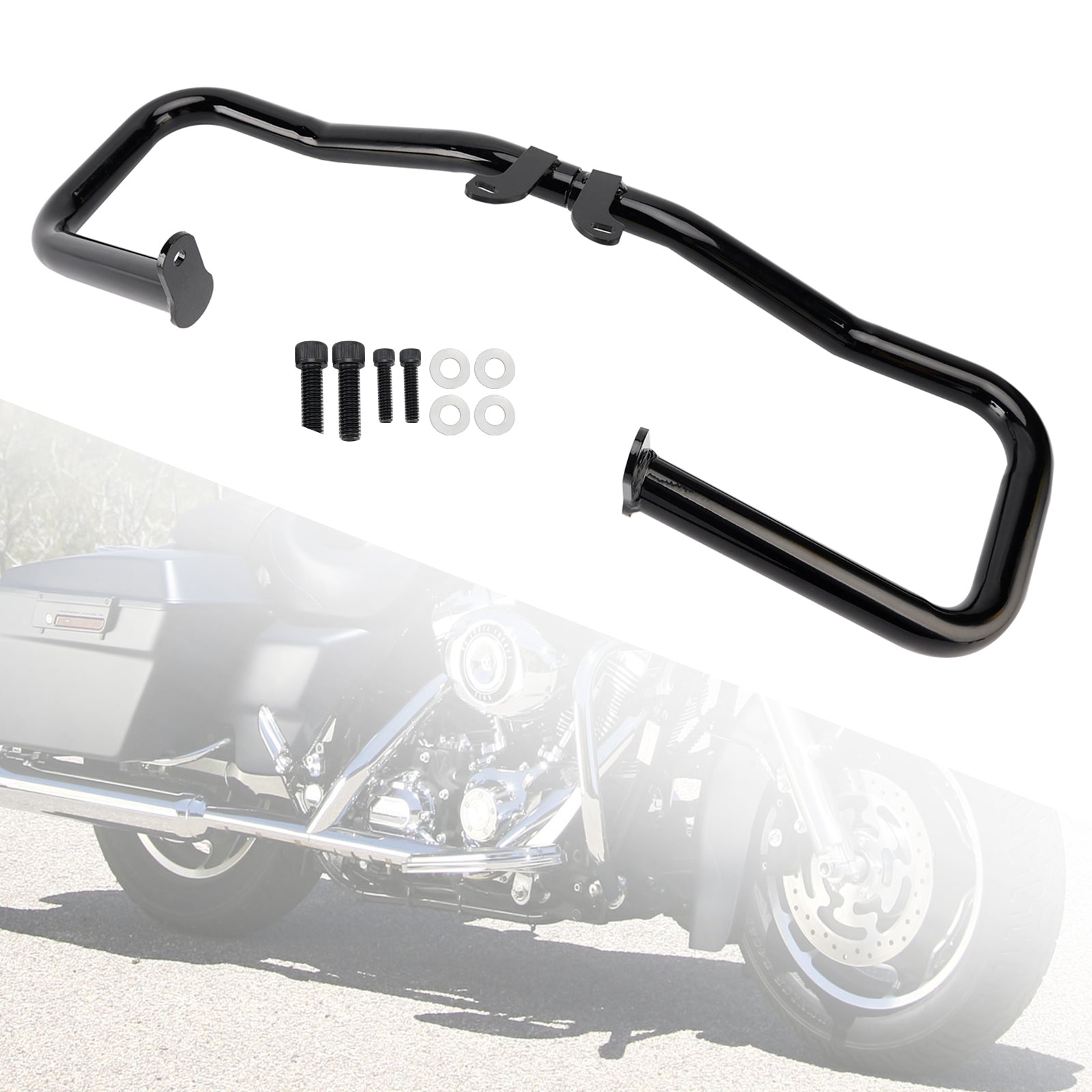 Protection de pare-chocs anti-collision pour cadre de protection moteur Touring Road King 2014-2024, chromée
