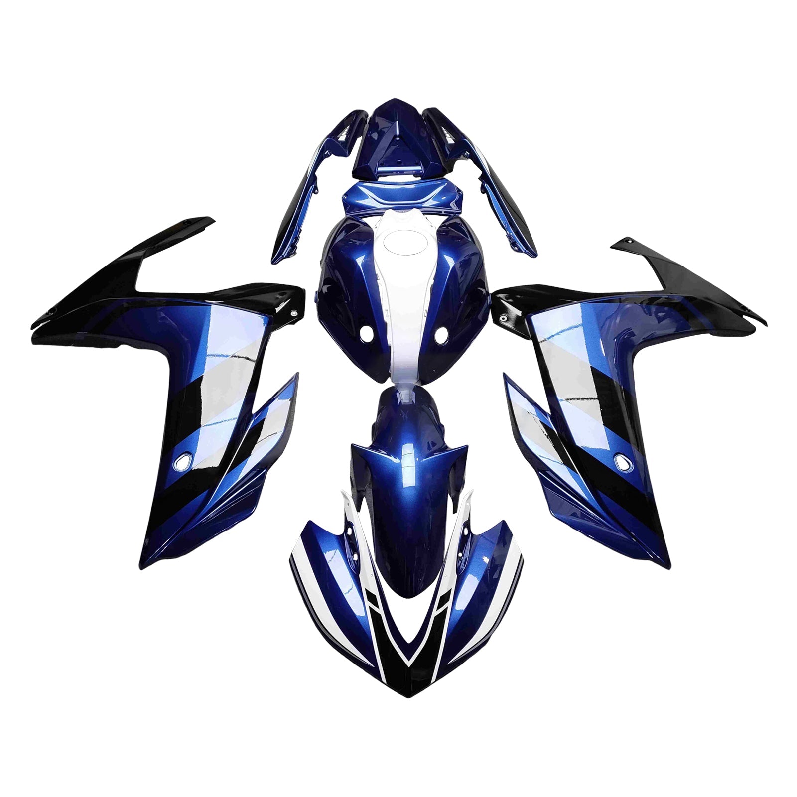 Kit de carénage injecté ABS pour Yamaha YZF-R3 2014-2018 et R25 2015-2017