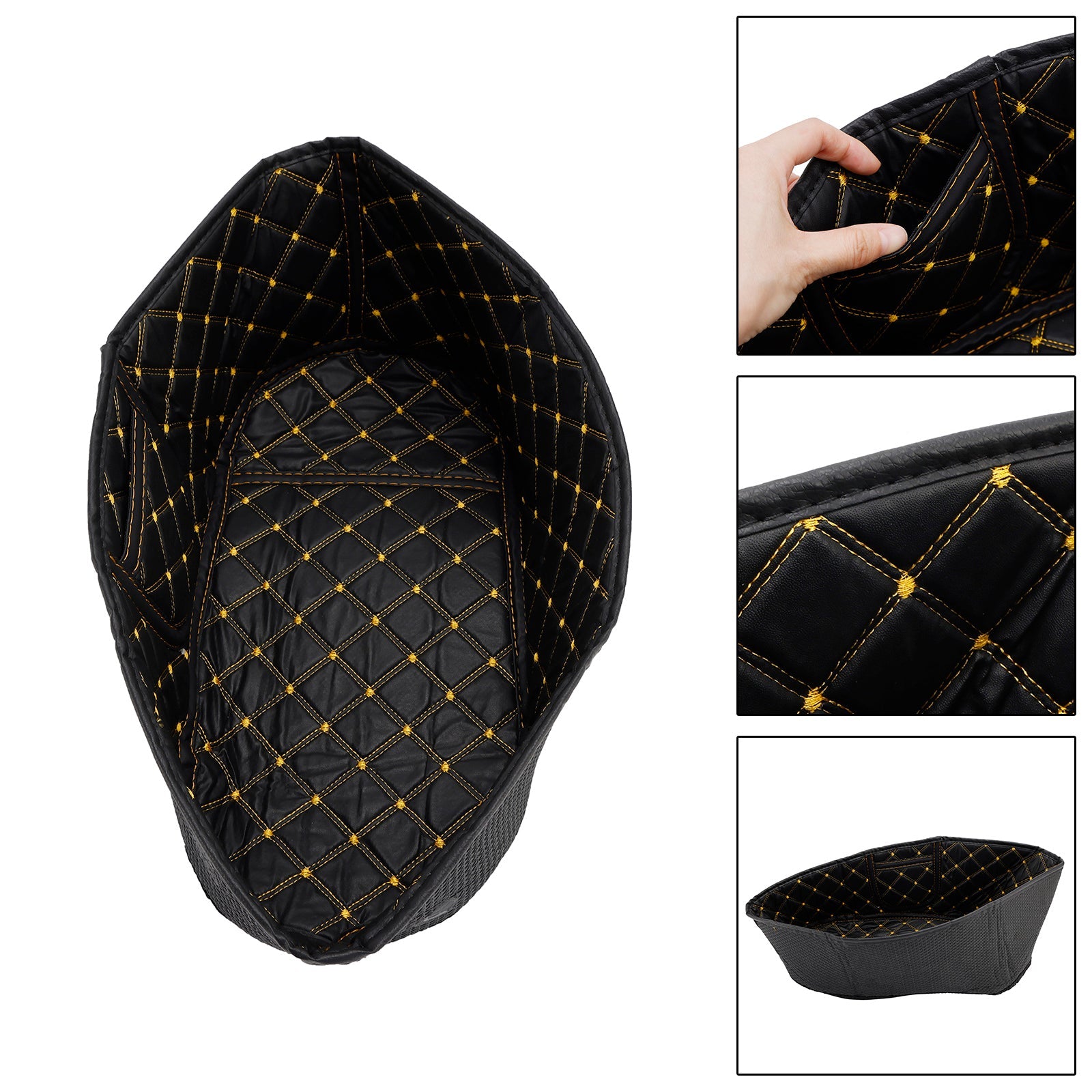 Protection intérieure de coffre pour siège baquet Vespa Gts 300 Gts300, marron