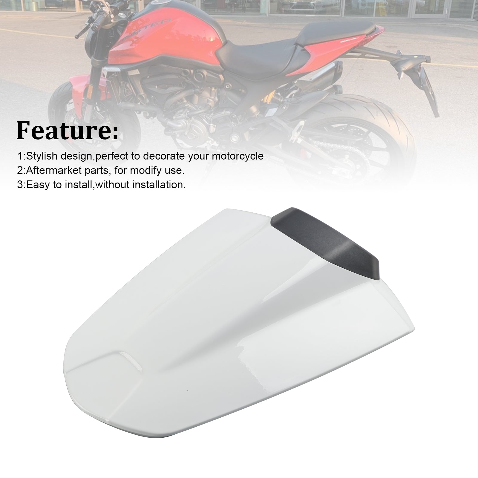 Capot de carénage de couvercle de siège arrière pour Ducati Monster 950 937 2021-2024