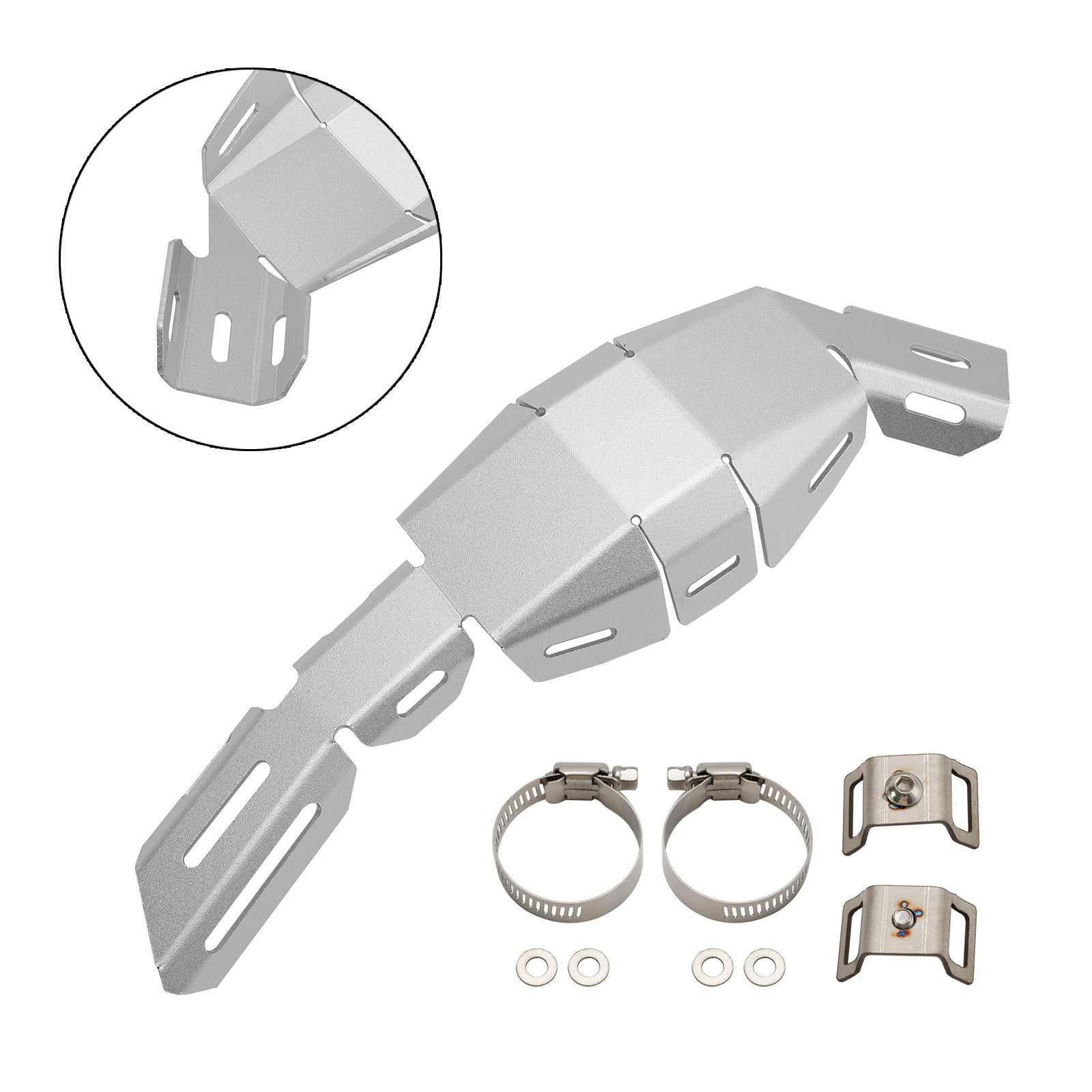 Cover supporto laterale scarico Honda Crf 250 300 2021-2023 Cover decorativa in acciaio