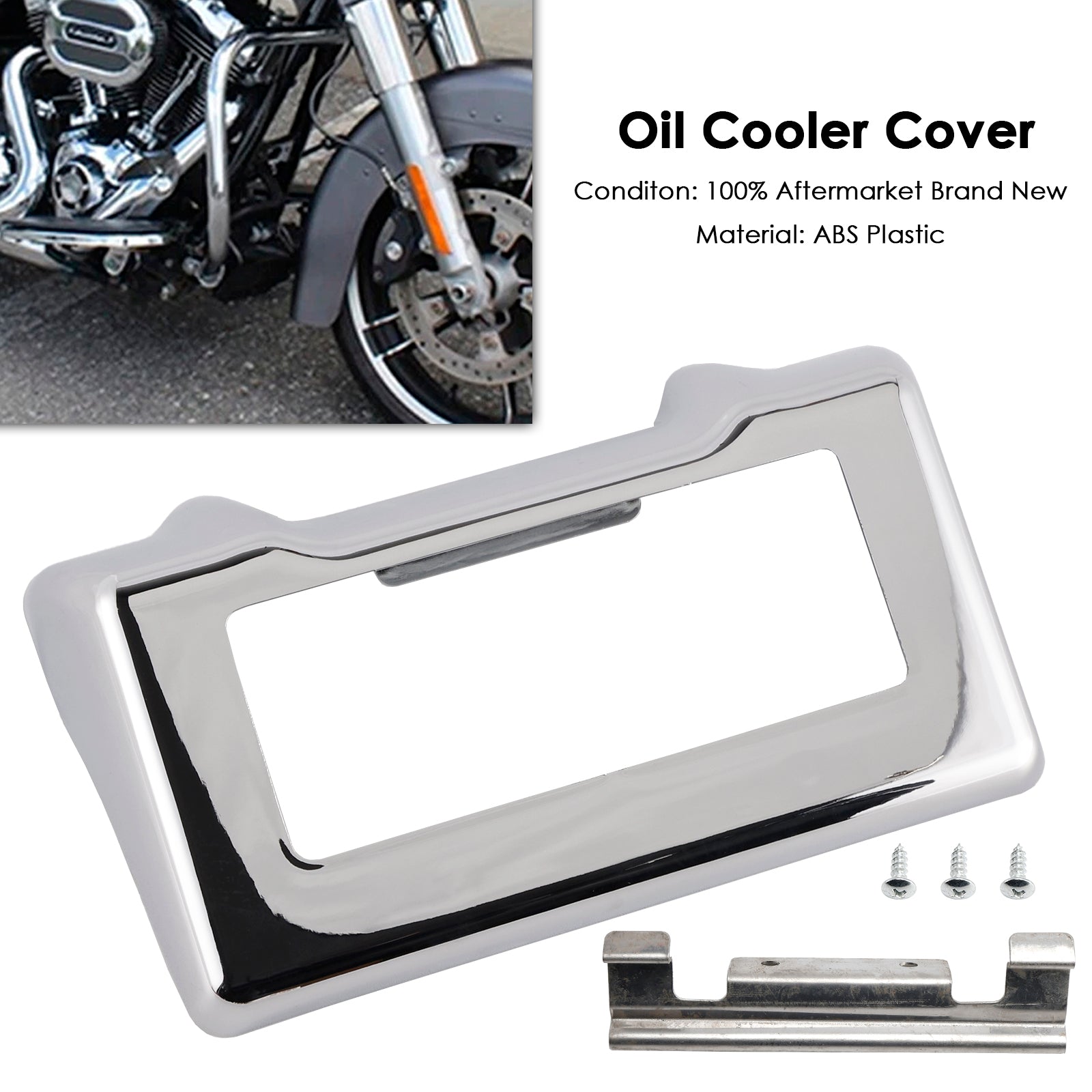 Couvercle de refroidisseur d'huile compatible avec les modèles Touring Road King et Street Glide 2011-2016