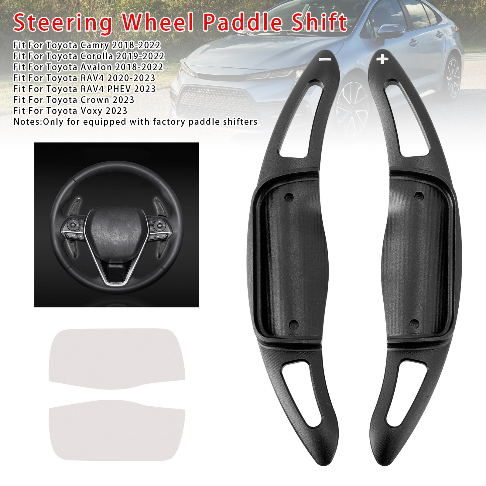 Verlenging van snelheidsverandering Pallets stuurwiel voor Toyota Camry Avalon