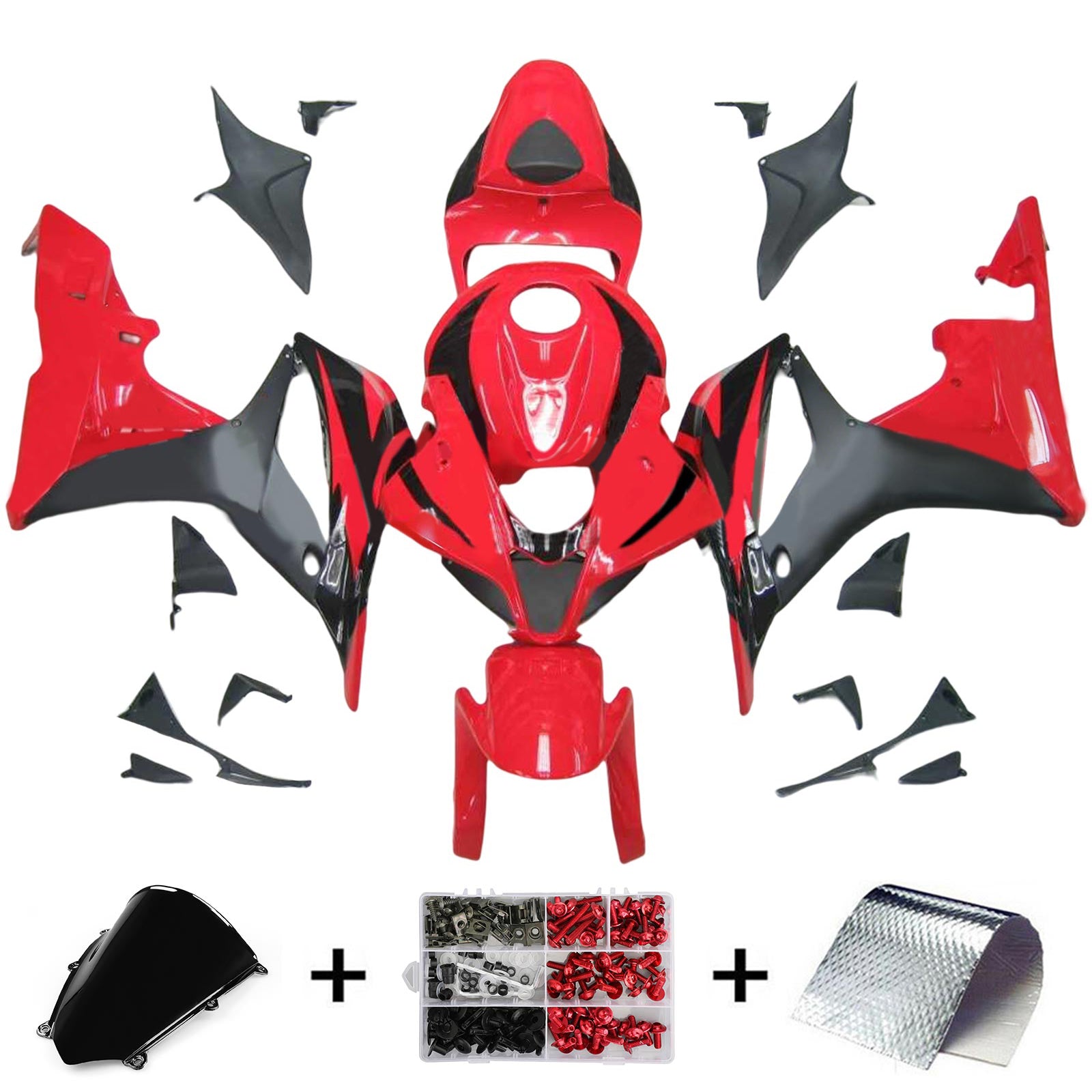 Kit de carénage par injection, carrosserie en plastique ABS pour Honda CBR600RR 2007-2008 F5