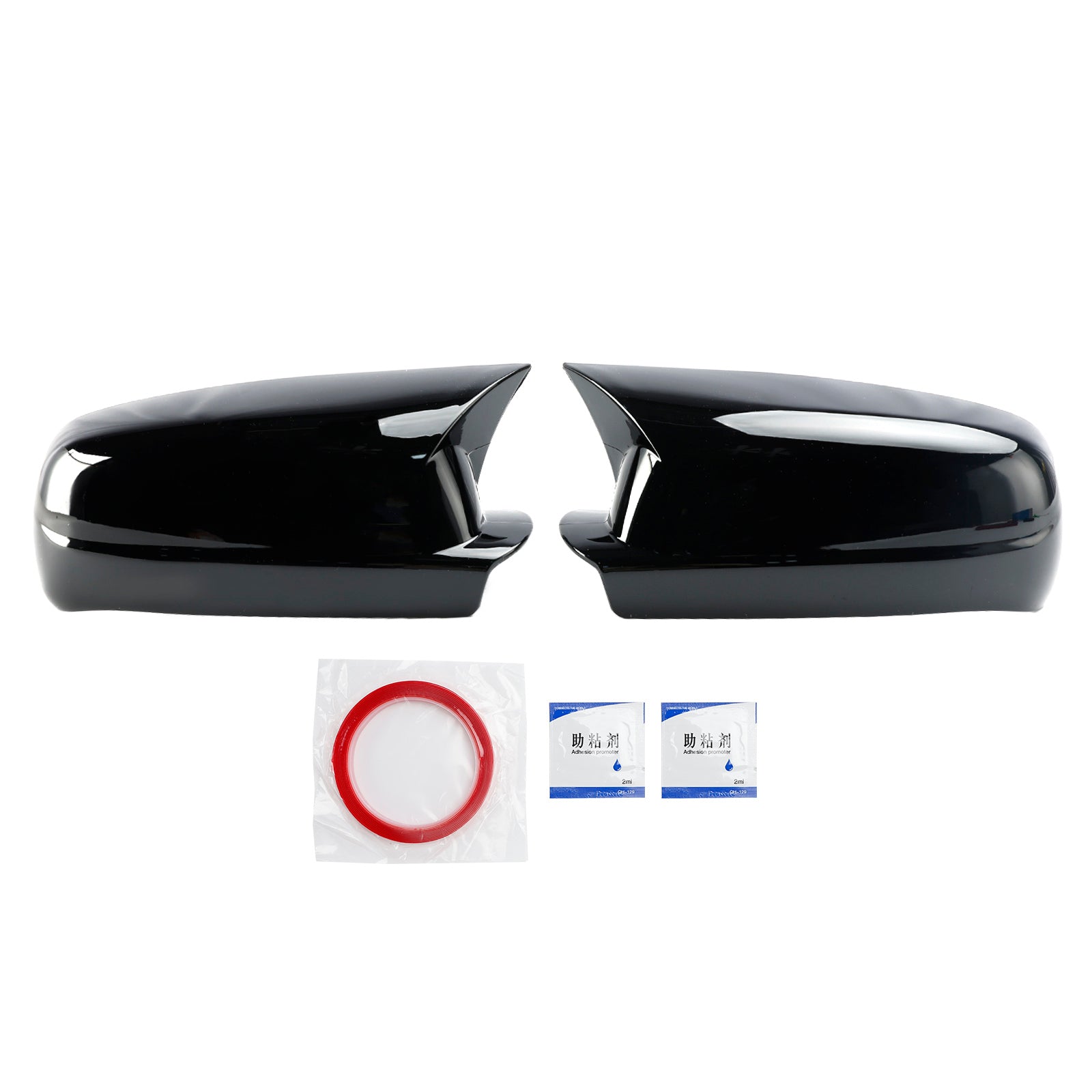 1998-2004 VW Golf Mk4 Gloss Black Wing Door Mirror Cover Caps Gauche + Droite 3B0857537B