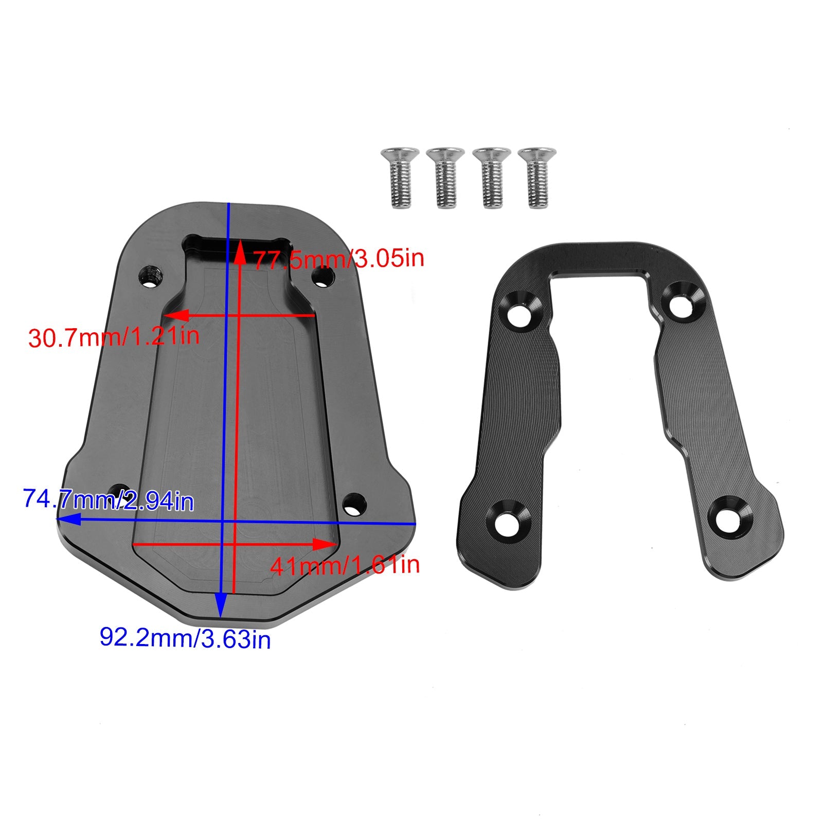 Plaque d'agrandissement de béquille pour HONDA CRF300L 2021-2023