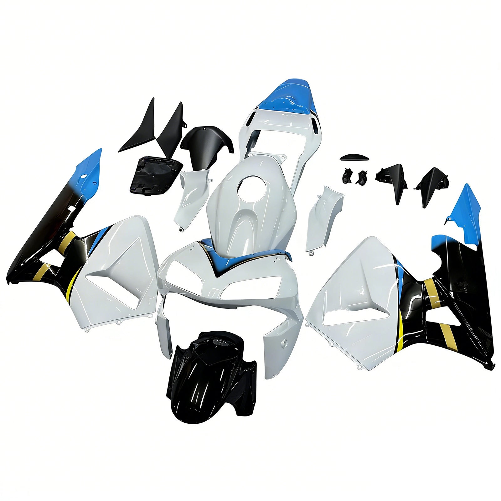 Kit de carénage par injection, carrosserie en plastique ABS, compatible avec Honda CBR600RR 2003-2004
