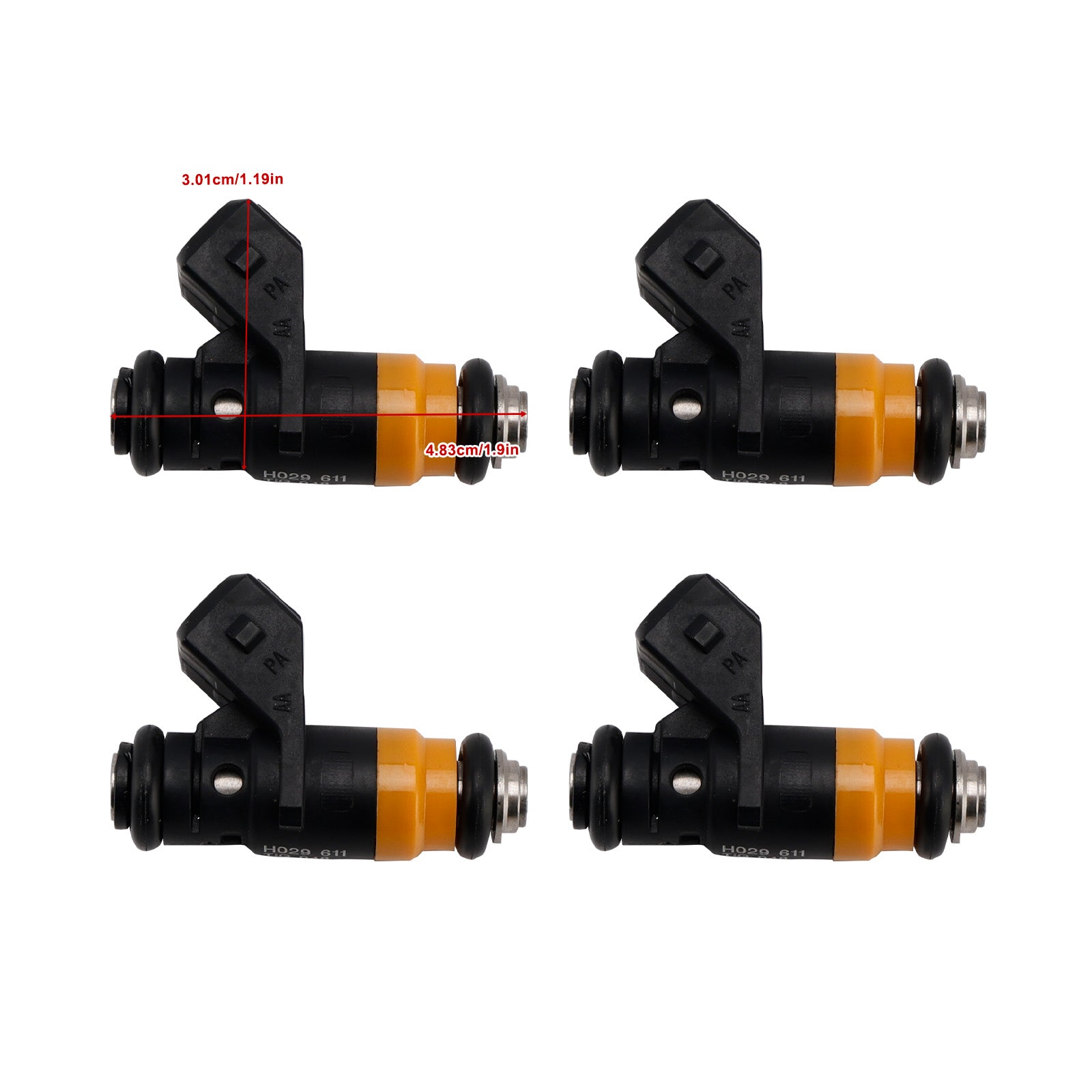 4 injecteurs de carburant pour Renault Clio 2, Megane 2, Scenic 2 1.4/1.6 16V H029611