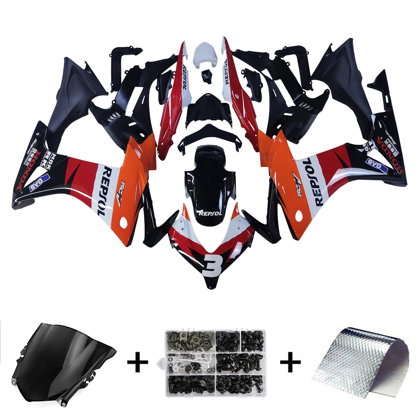 ABS Plastic Kairing Kit voor Honda CBR500R 2013-2015