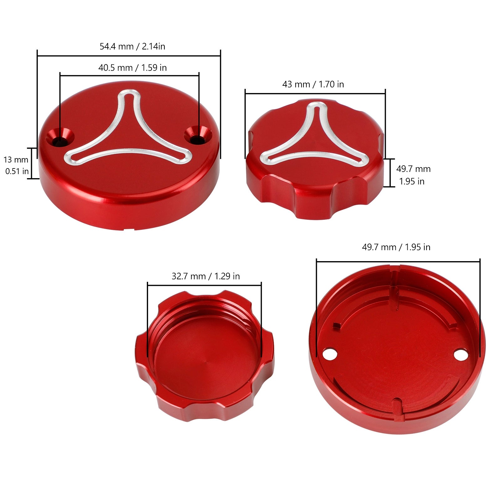 Bouchon réservoir frein rouge pour Ducati Panigale 899 959 1199 1299 V2 V4 S R