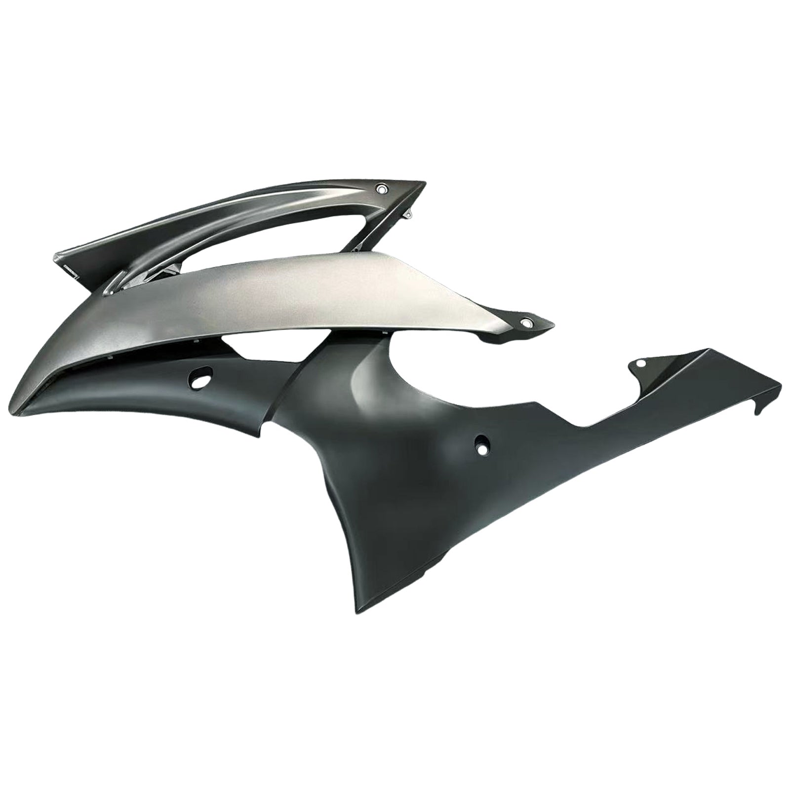 Kit de carénage en plastique moulé par injection gris et noir pour Yamaha YZF-R6 2008-2016Kit de carénage en plastique moulé par injection gris et noir pour Yamaha YZF-R6 2008-2016