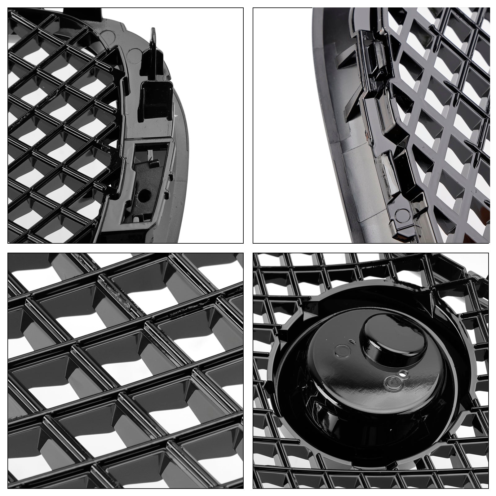 Grille de pare-chocs avant style Jaguar XF XF-R 2008-2011, noir brillant