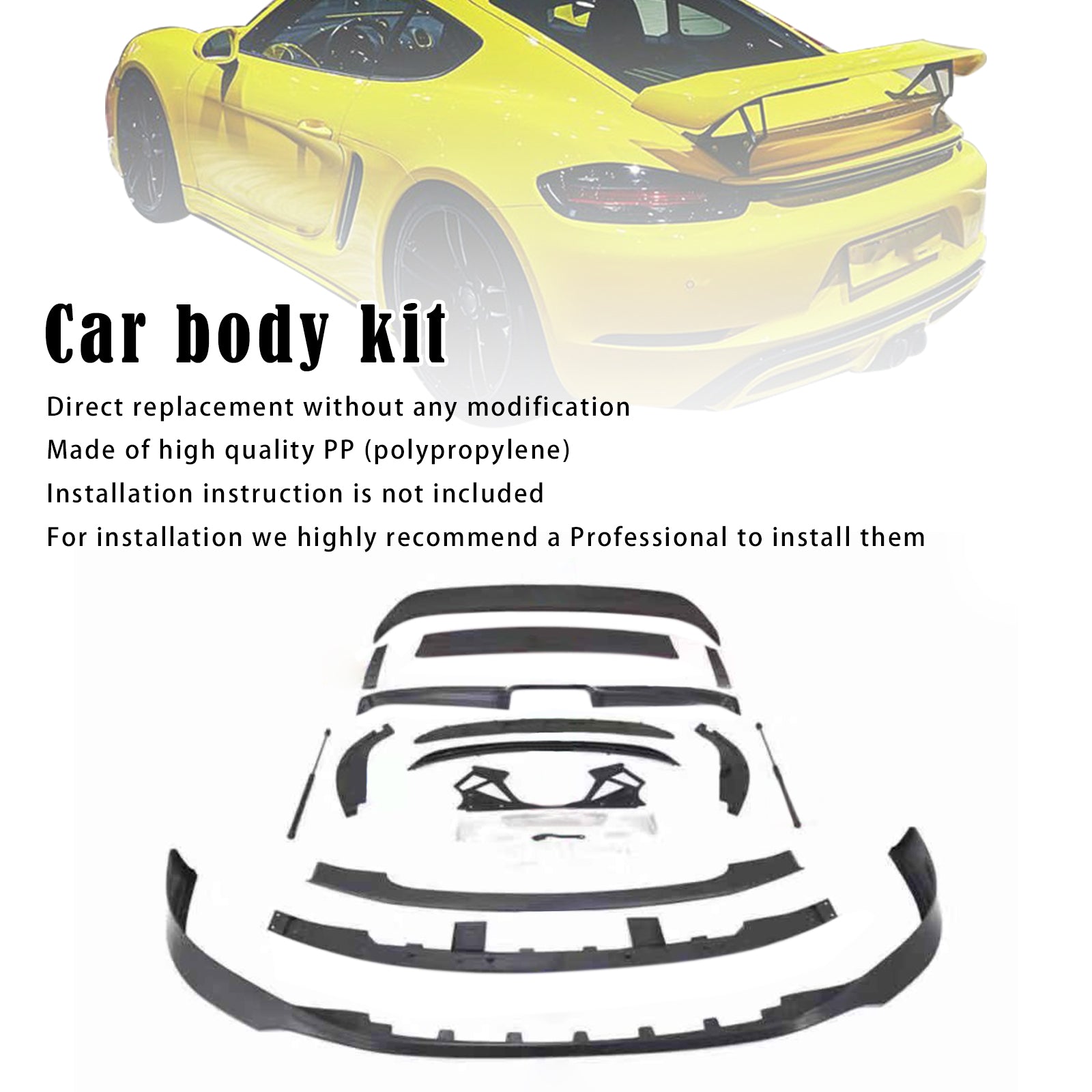 TechArt Style bodykit voor Porsche 718 Boxster Cayman (2017-2025) - Bumper