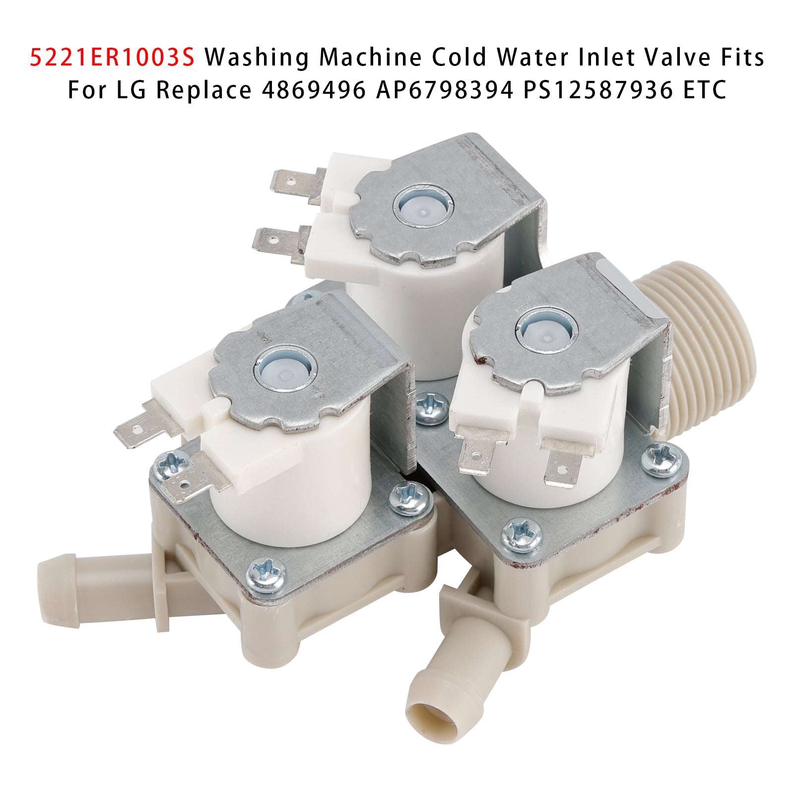 Vanne d'arrivée d'eau froide pour lave-linge LG 5221ER1003S 4869496 AP6798394