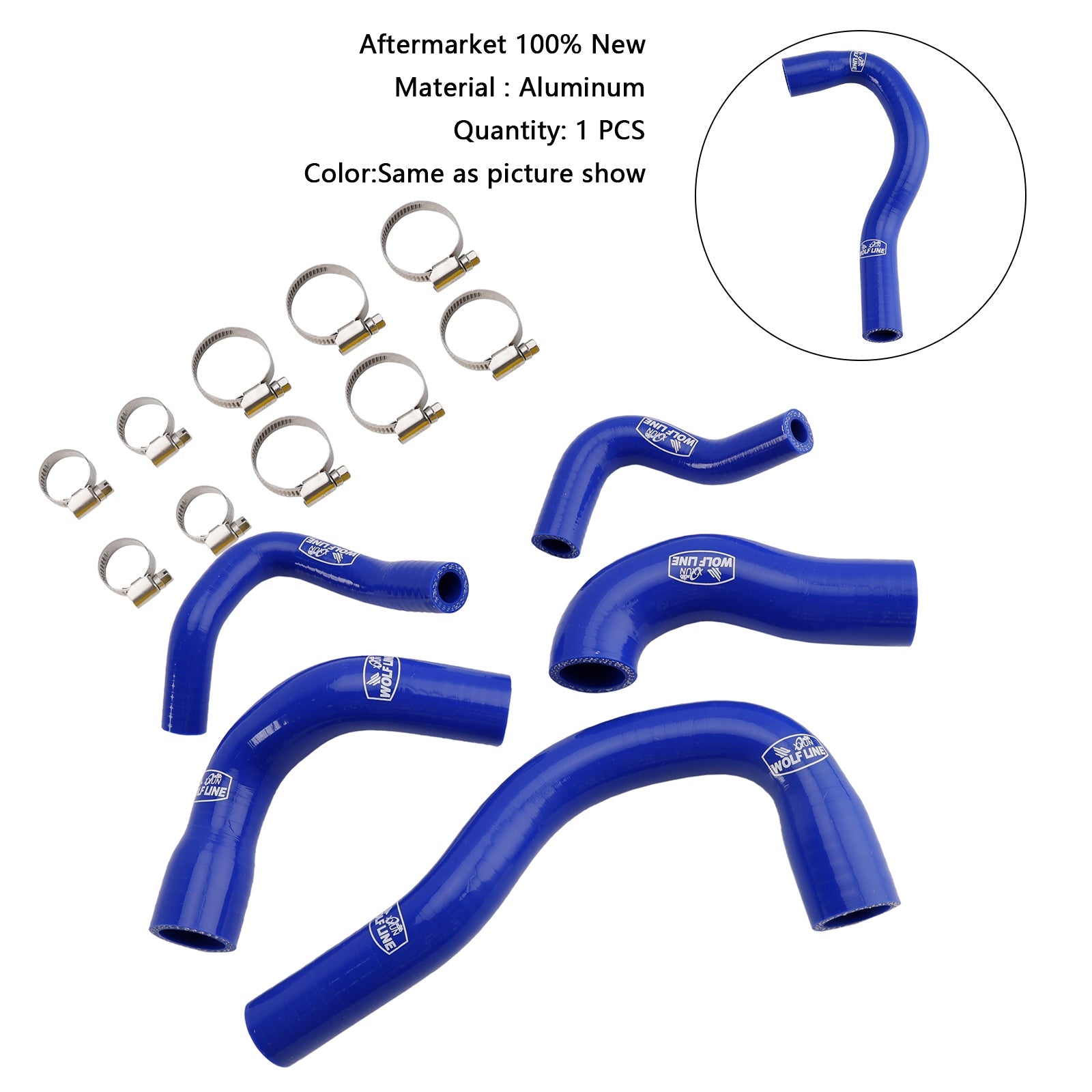 Durite de liquide de refroidissement en silicone pour radiateur Yamaha MT-09 XSR900 Tracer 9/GT toutes années