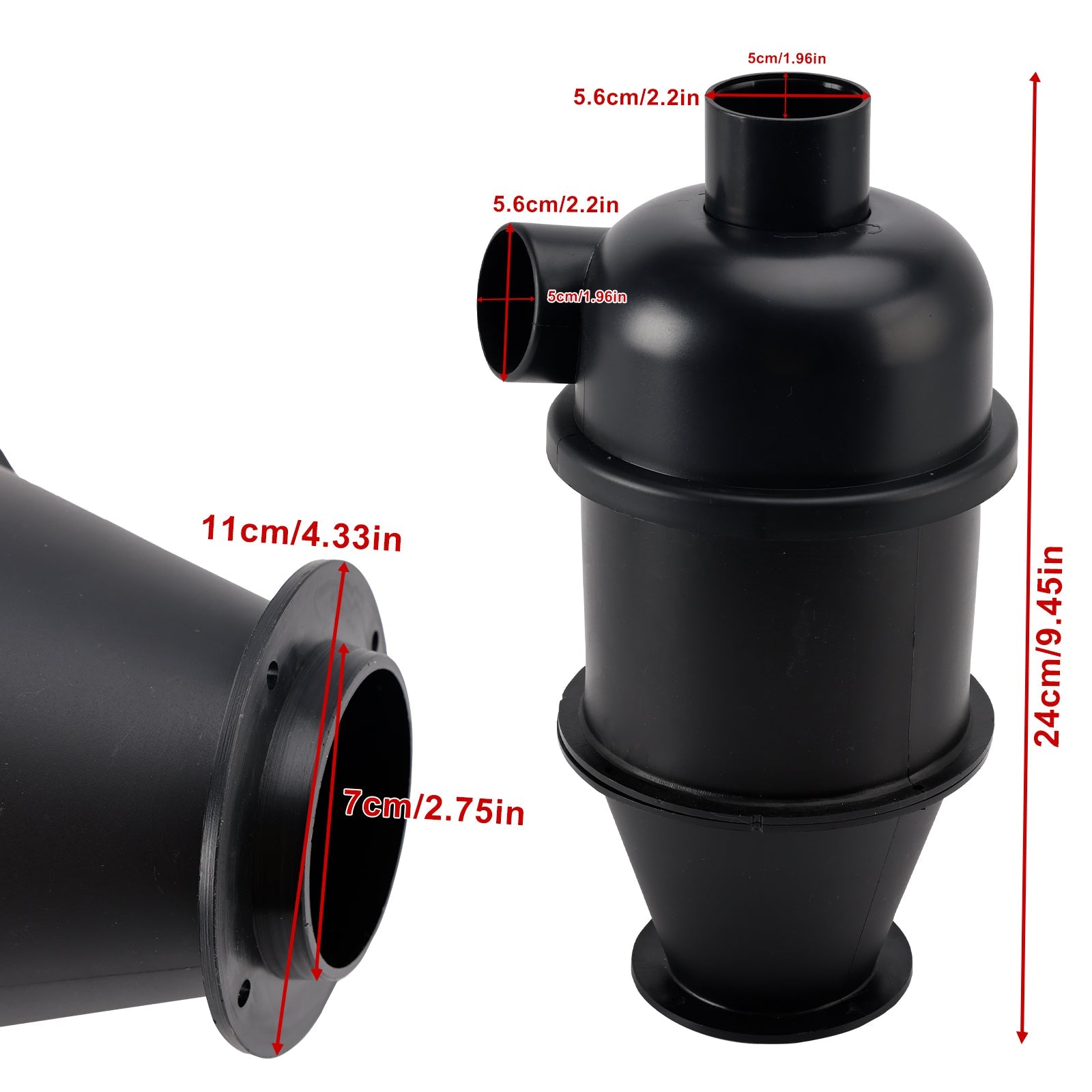 Colector de polvo de filtro ciclónico, separador de polvo robusto para carpintería y arena