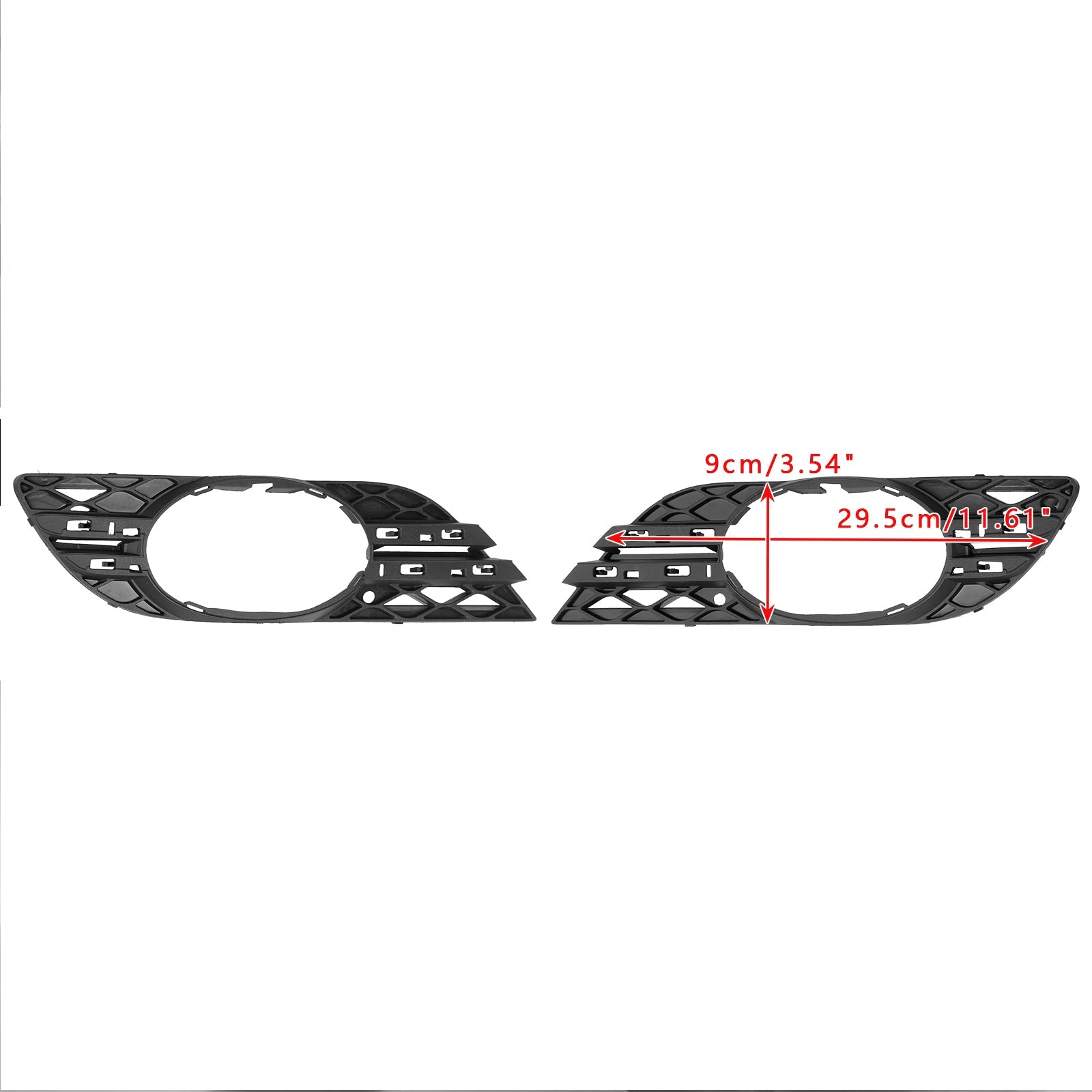 Ensemble de garnitures de phares antibrouillard de base 2 pièces pour Mercedes Benz Classe E W211 E63 2007-2009 2118850822 MB1038115
