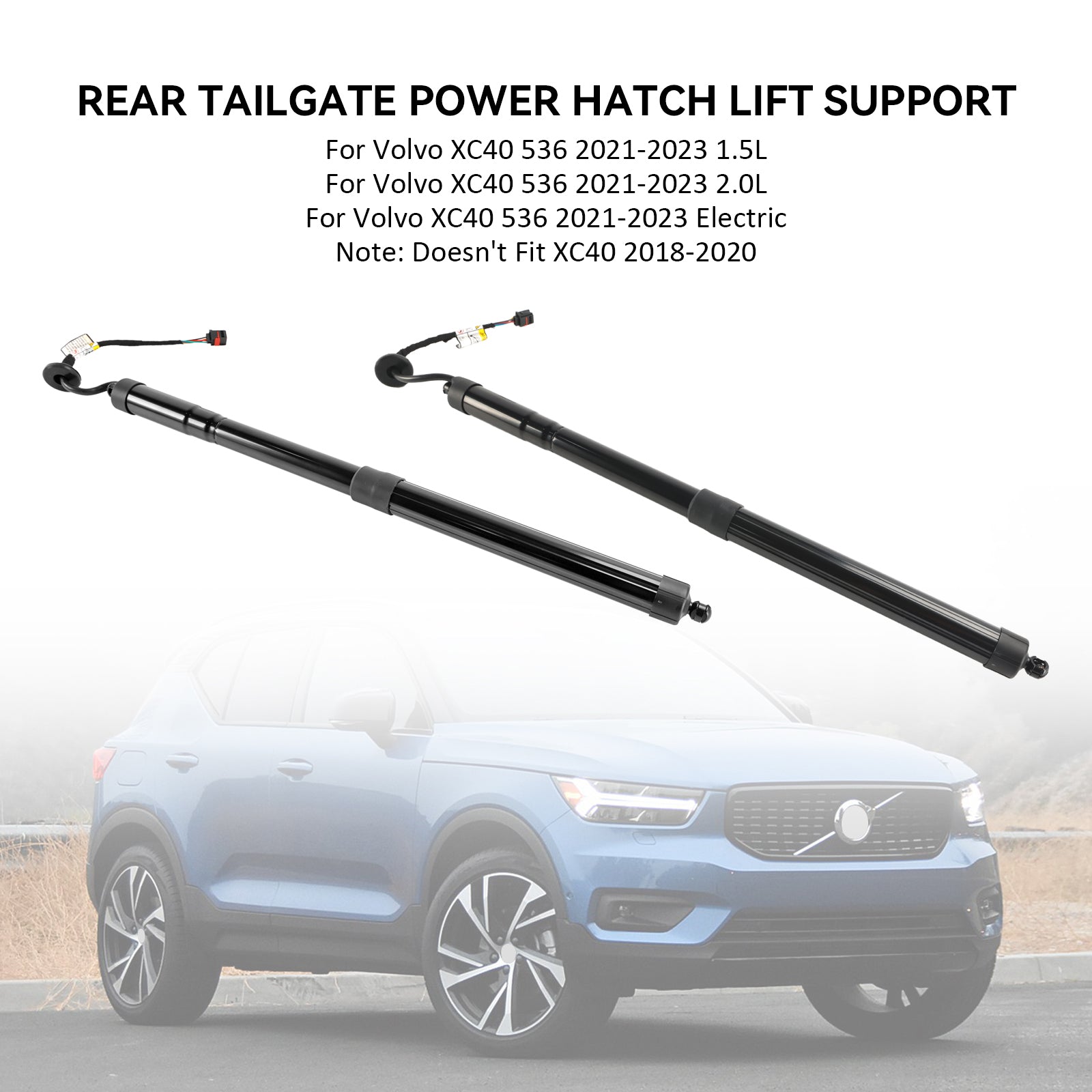 2021-2023 Volvo XC40 536 2.0L 2 pièces vérin à gaz de hayon électrique arrière 32296296