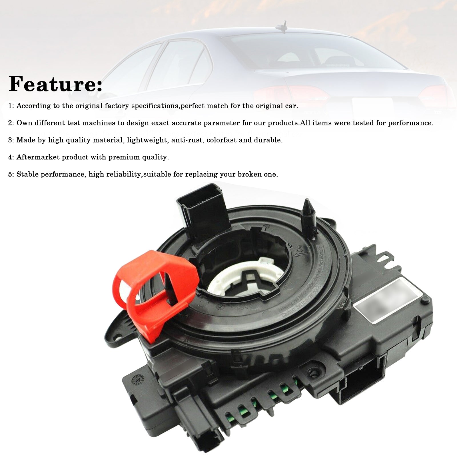 Ressort d'horloge 2010 -2015 de Volkswagen Tiguan Tulan Seat Altea Leon 5K0953569AG 5K0953569AK